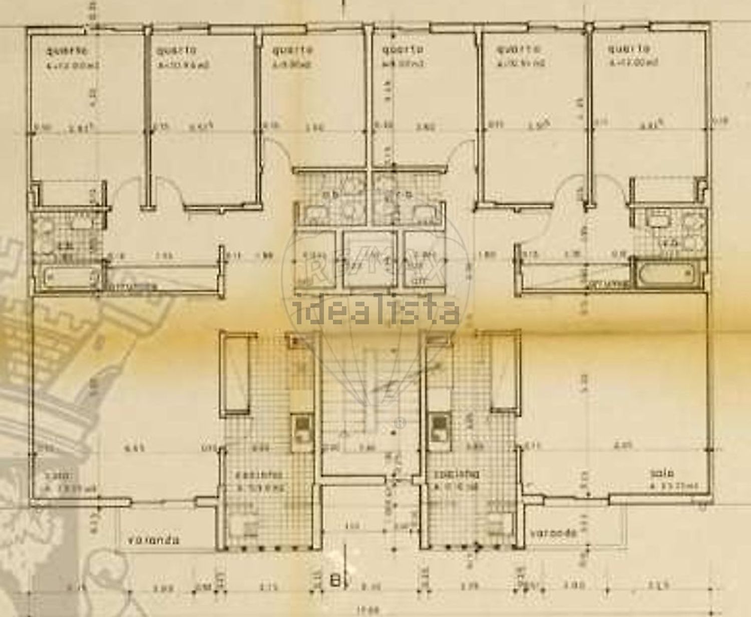 公寓 t3出售在Rua Serrado do Velhinho - 平面图