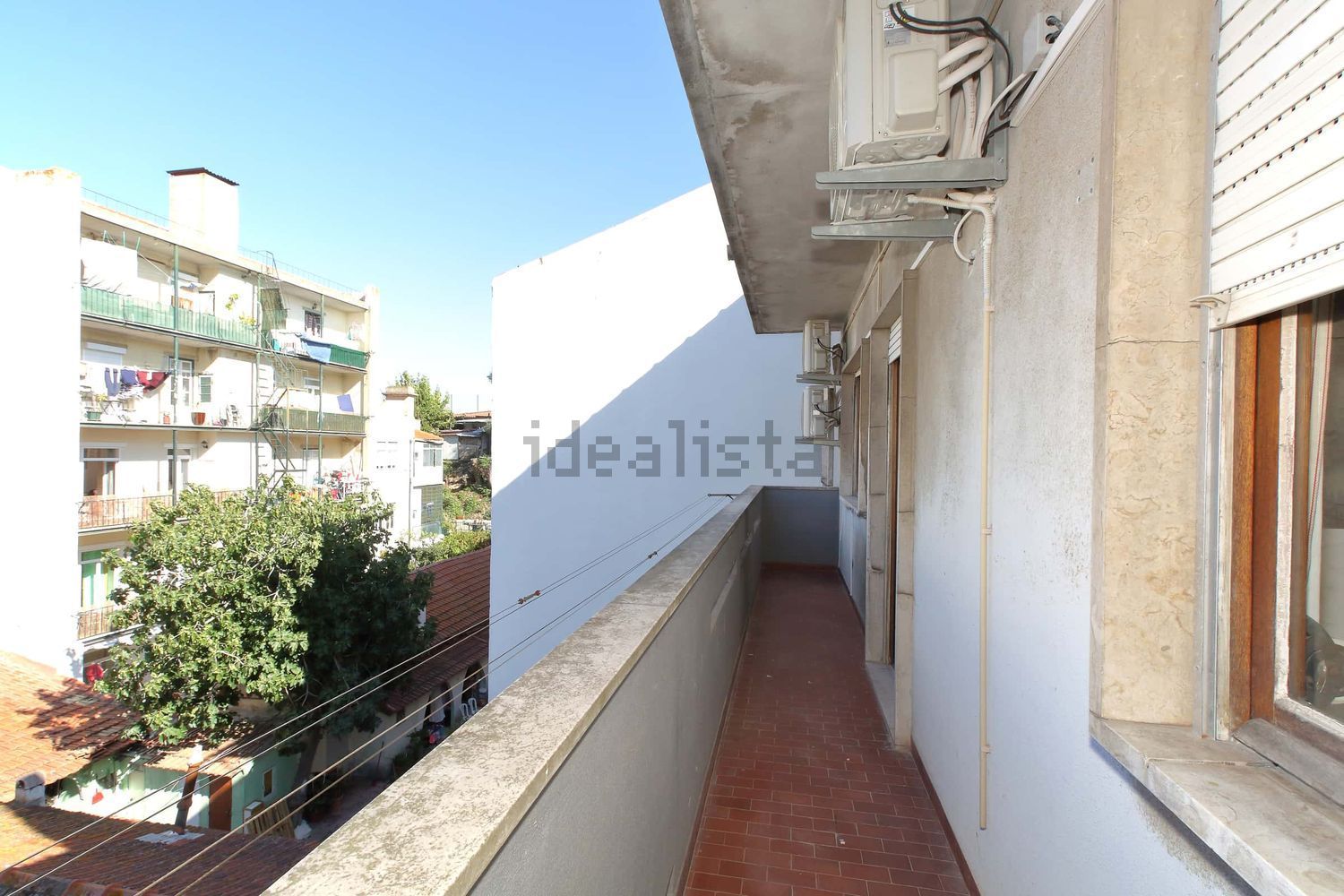 出租房间在Rua Ferreira Lapa, 4 - 阳台