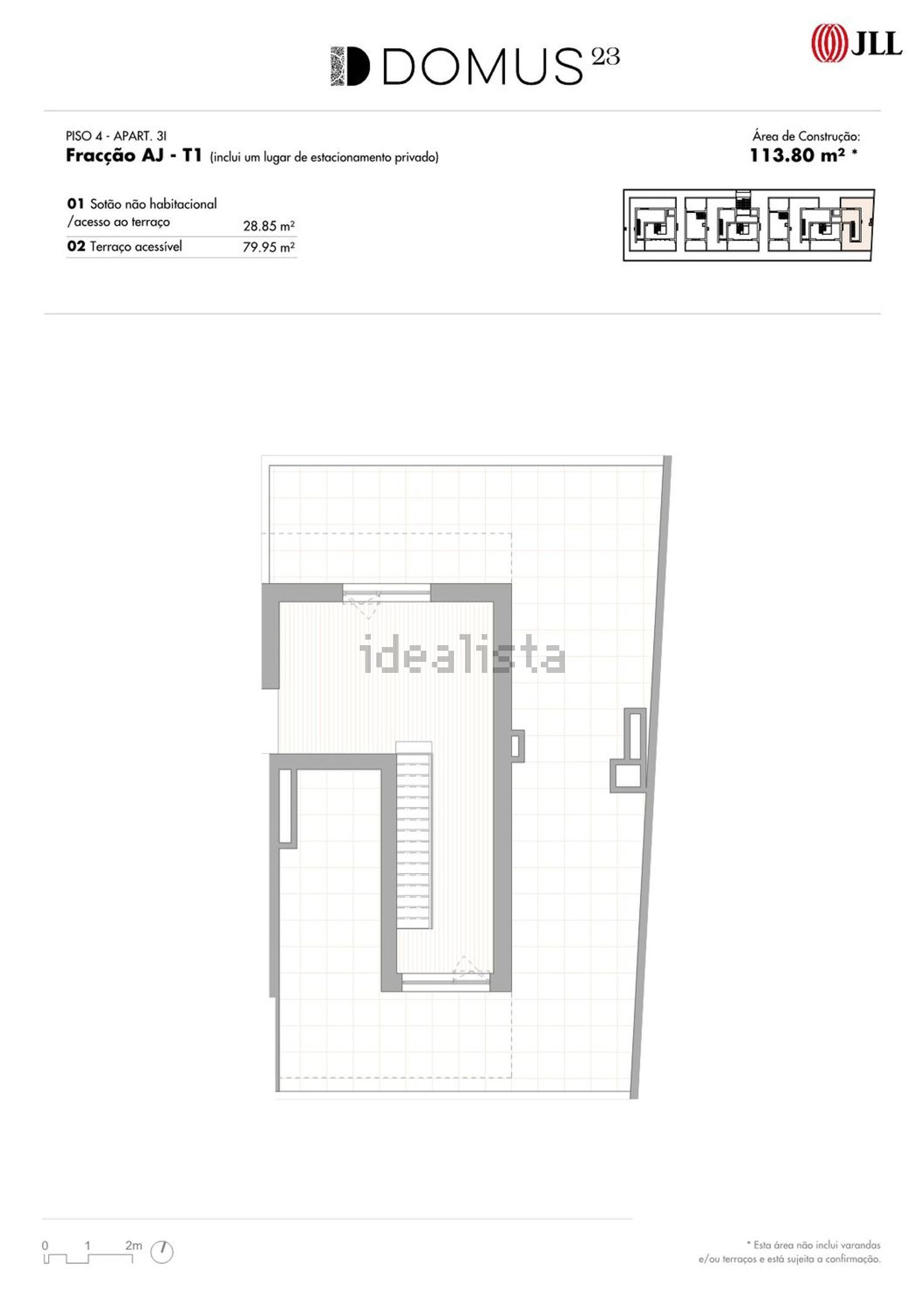 公寓 t2出售在Rua Regimento de Infantaria 2, 3 - 平面图