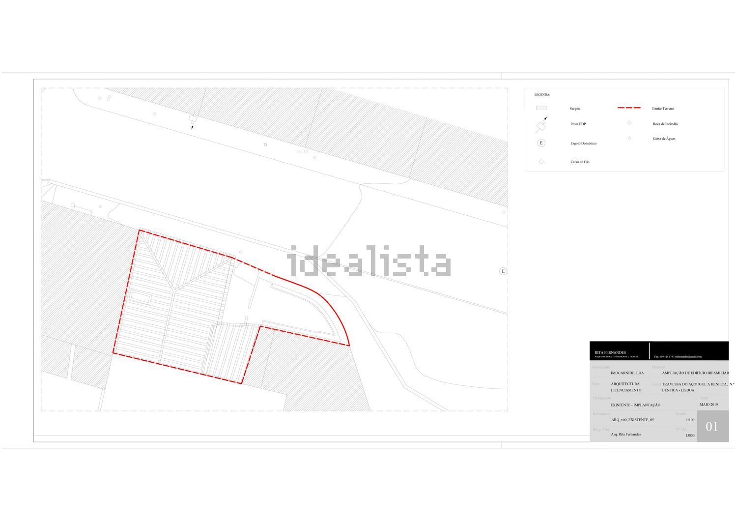公寓 t2出售在 Igreja de Benfica - 平面图