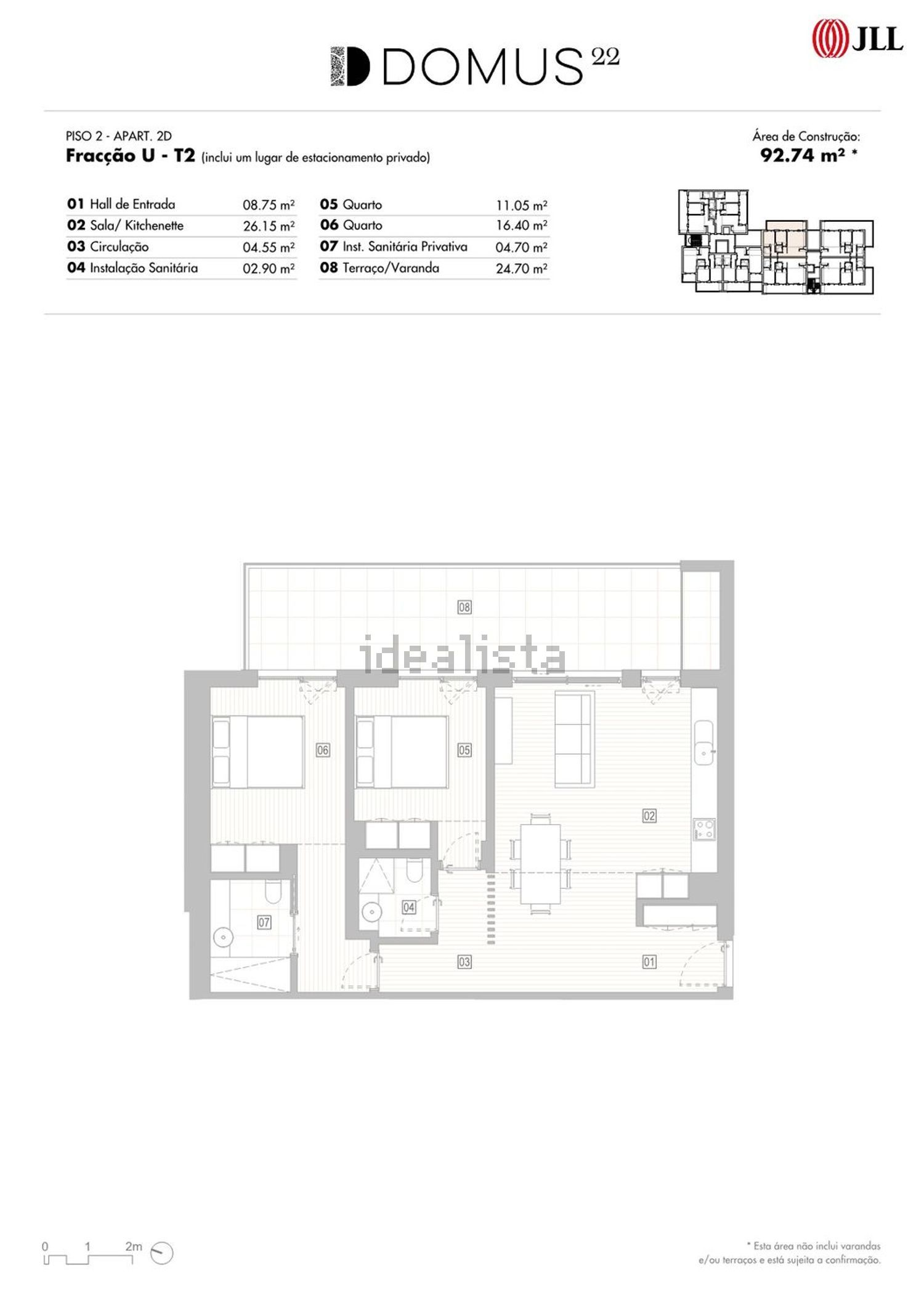 公寓 t2出售在Rua Regimento de Infantaria 2, 3 - 平面图