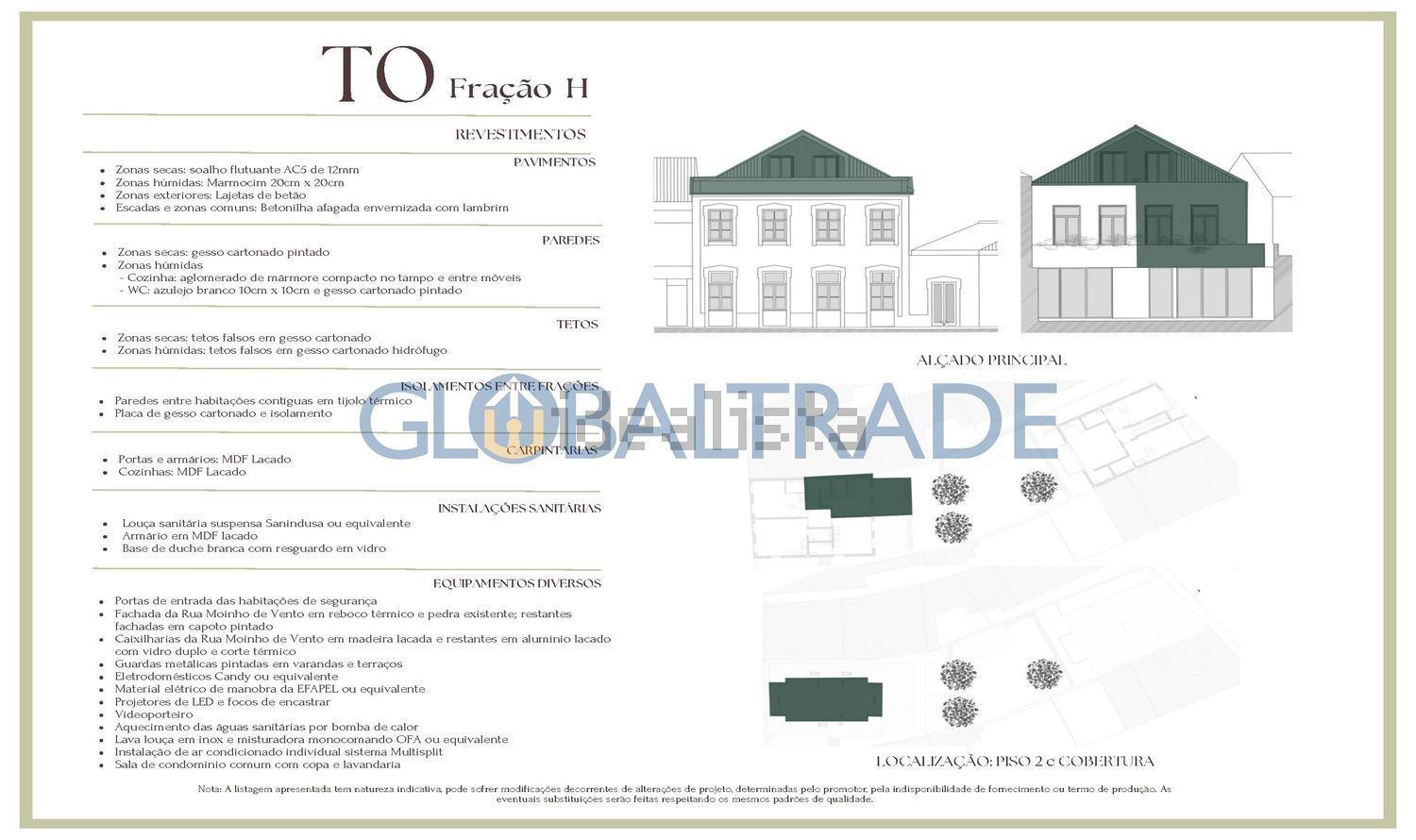 T0（单人公寓）出售在 Centro Histórico de Leça - 平面图
