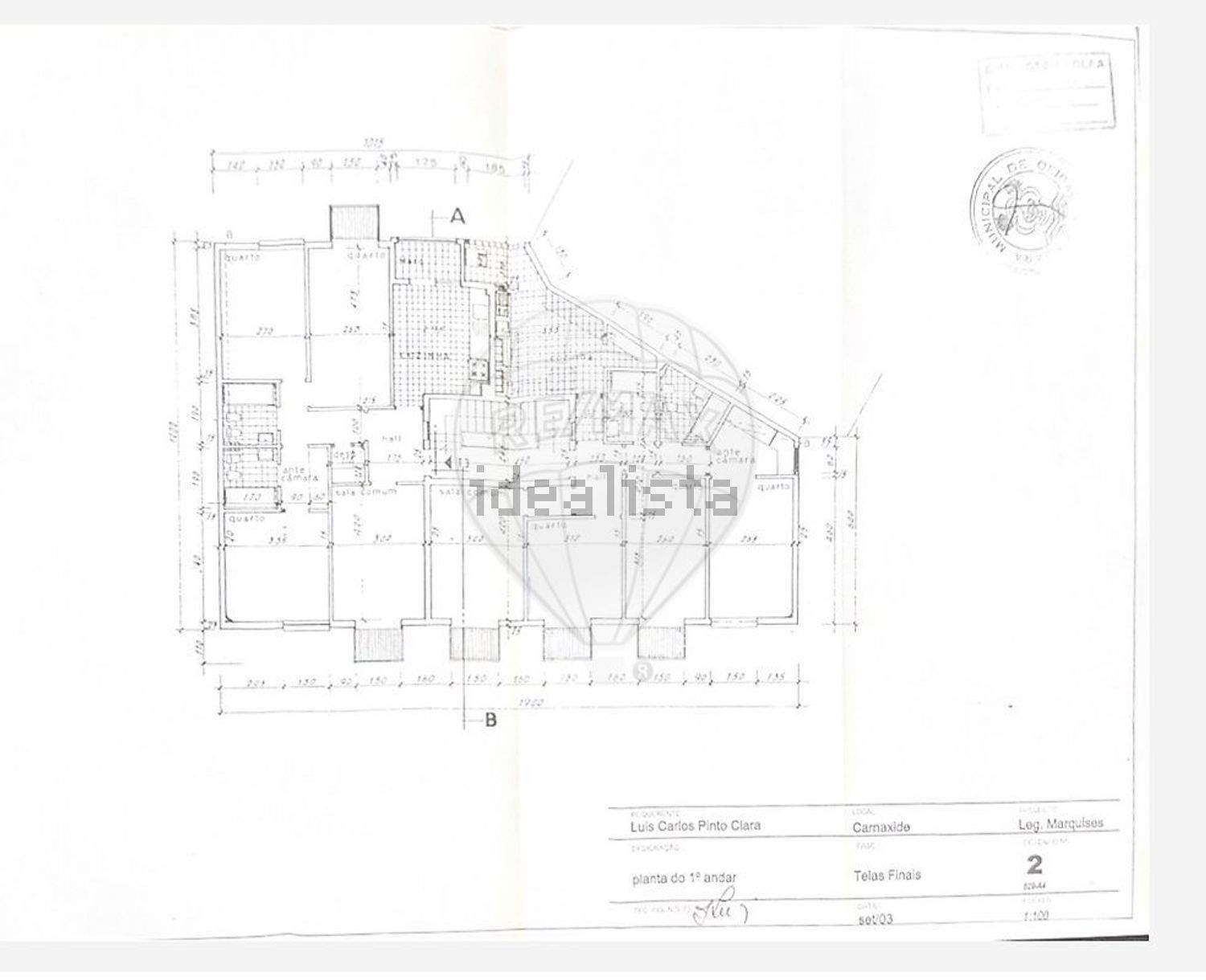 公寓 t3出售在Avenida Portugal - 平面图