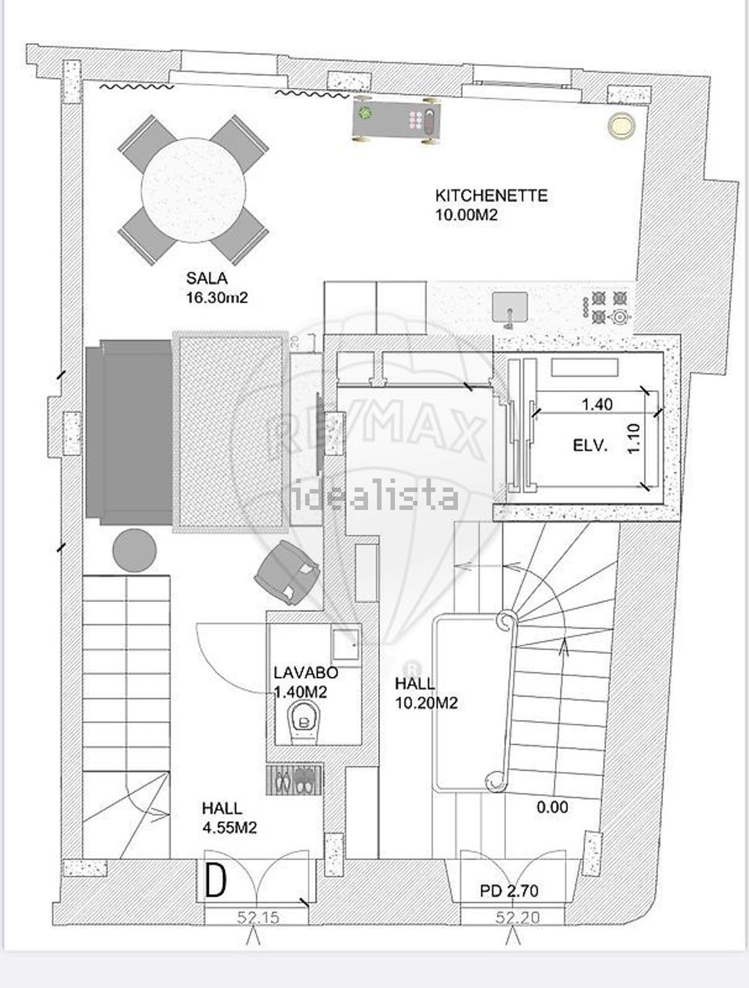 公寓 t1出售在 Av. da Liberdade - Marquês de Pombal - 平面图