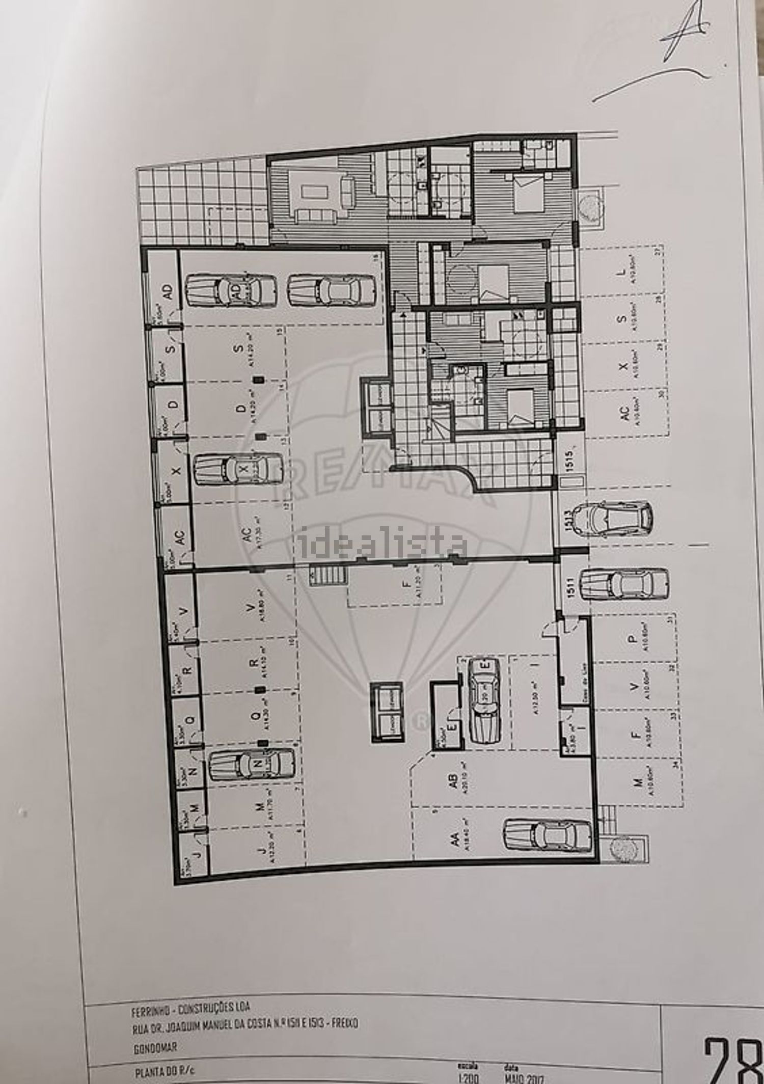公寓 t3出售在Rua Nossa Senhora Rosário - 平面图