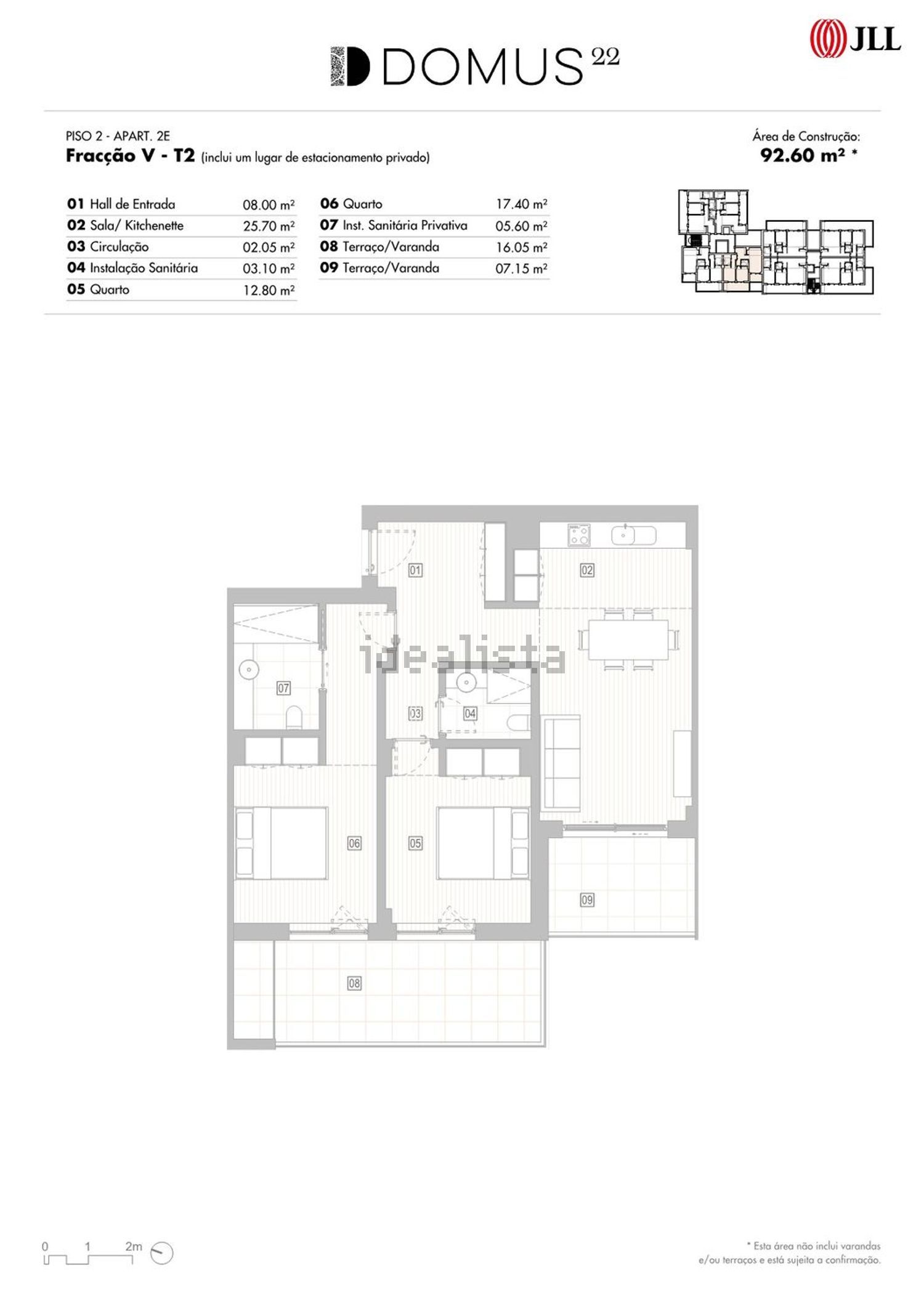 公寓 t2出售在Rua Regimento de Infantaria 2, 3 - 平面图