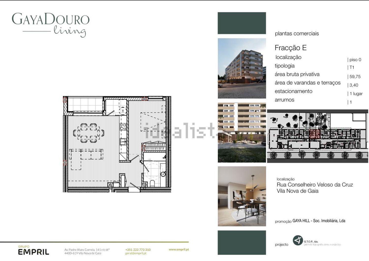公寓 t1出售在Rua Fonte Santa, 88 - 平面图
