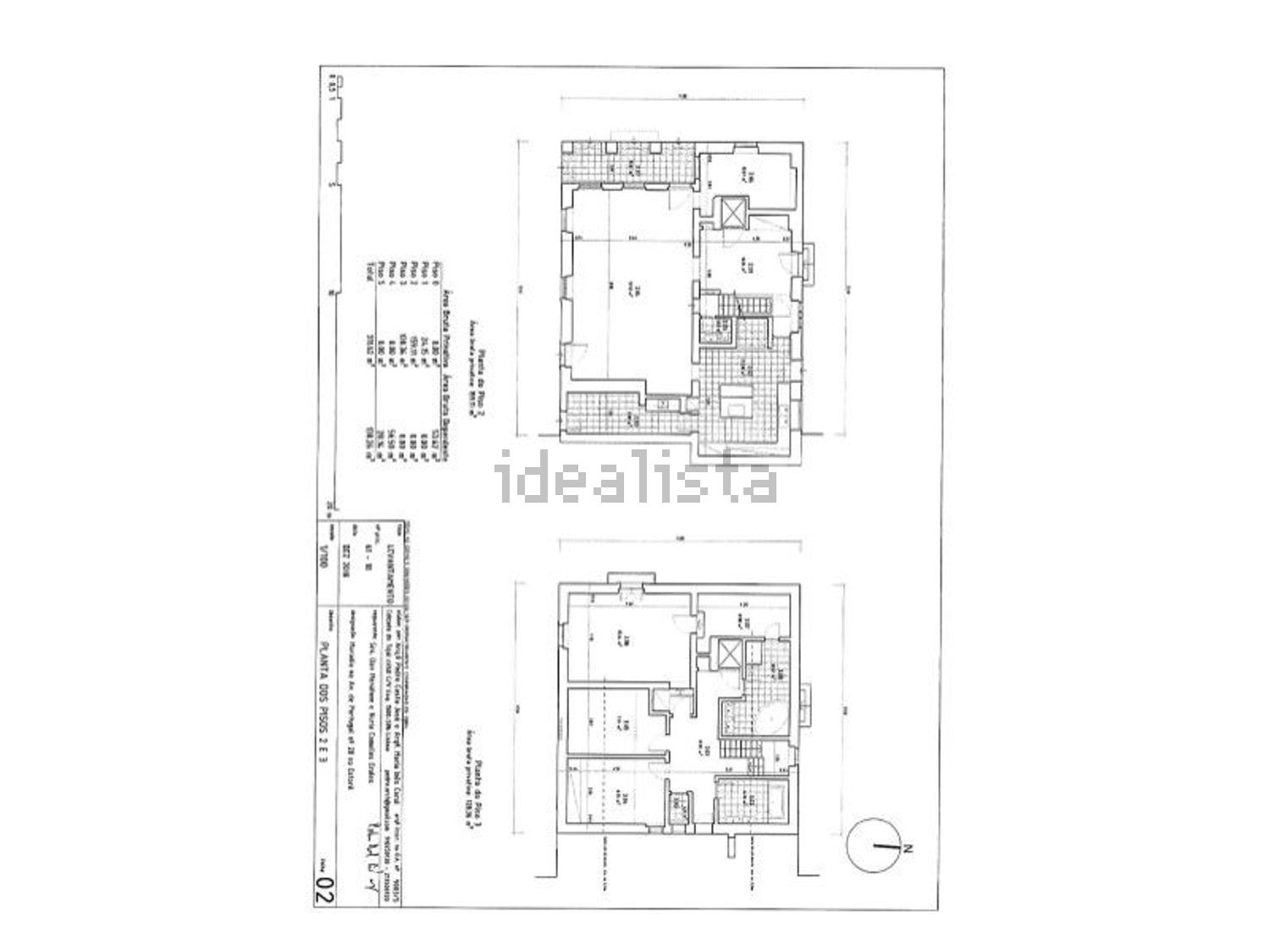 小楼房或独栋别墅出售在Avenida Portugal - 平面图