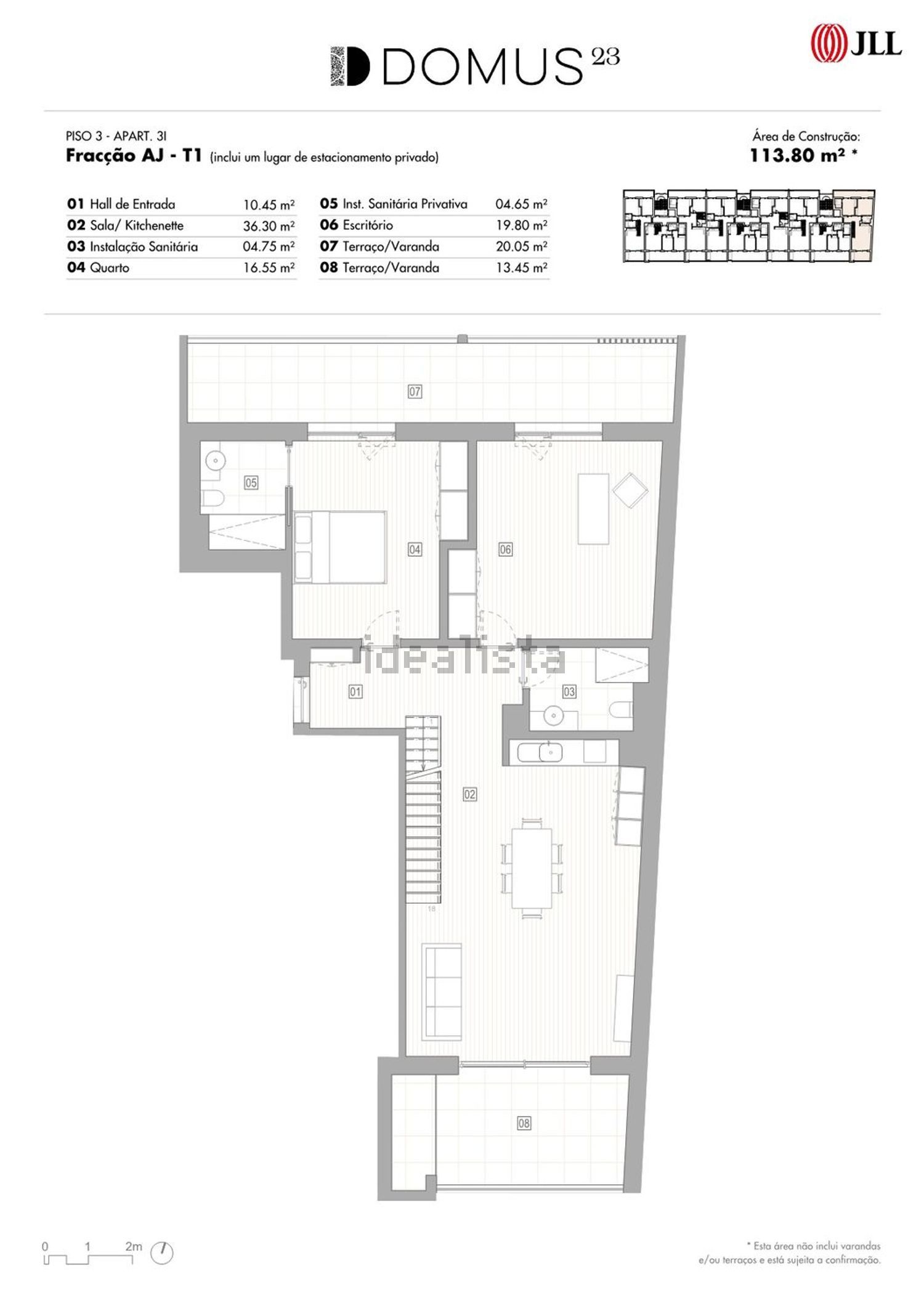 公寓 t2出售在Rua Regimento de Infantaria 2, 3 - 平面图