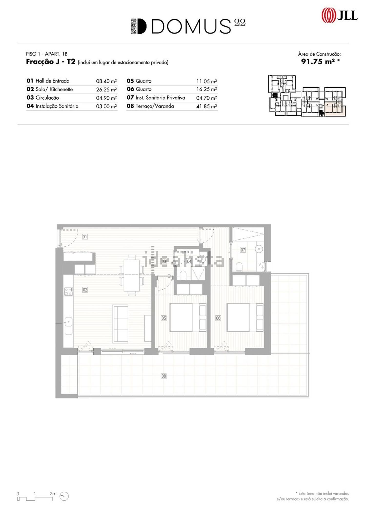 公寓 t2出售在Rua Regimento de Infantaria 2, 3 - 平面图