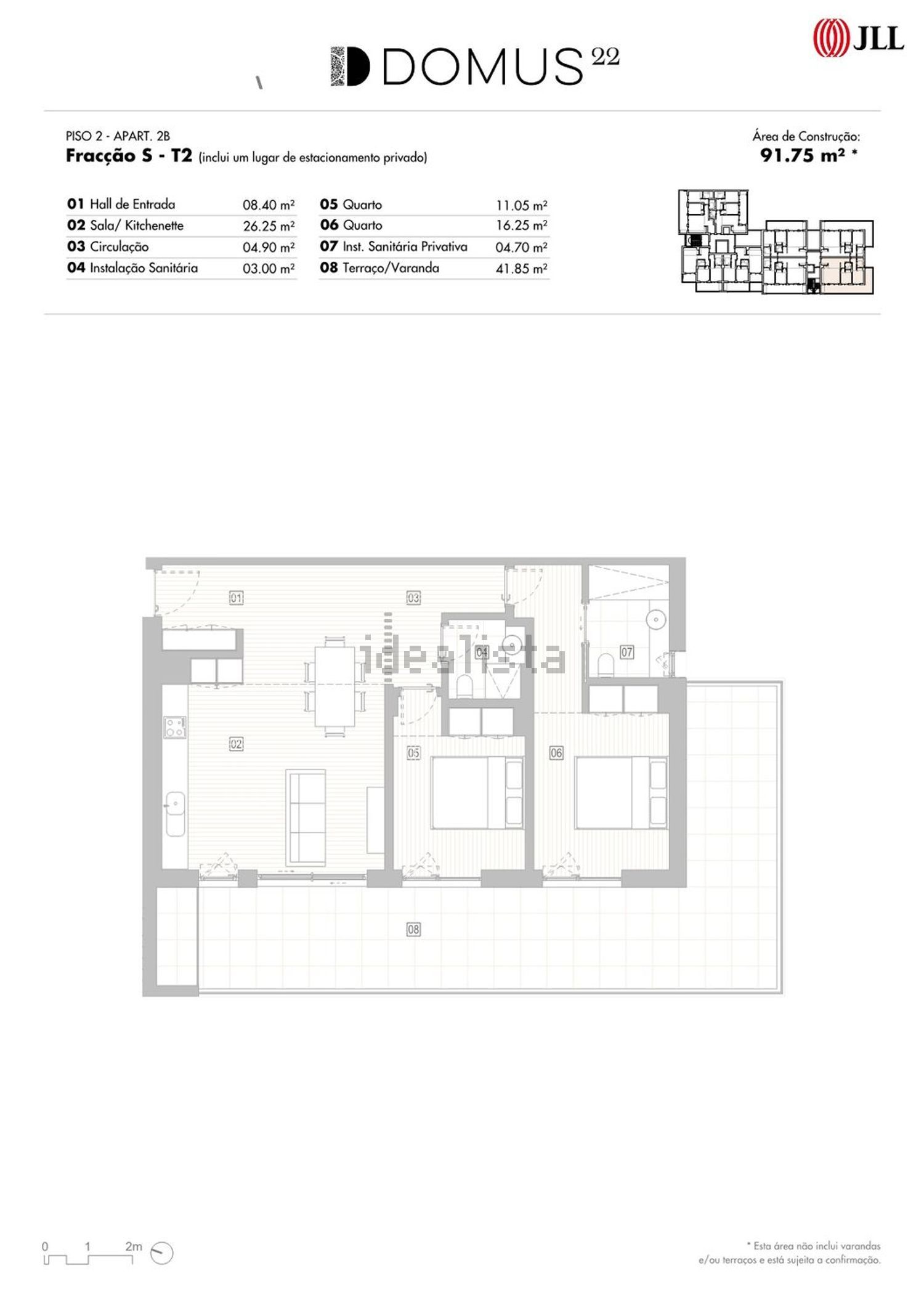公寓 t2出售在Rua Regimento de Infantaria 2, 3 - 平面图