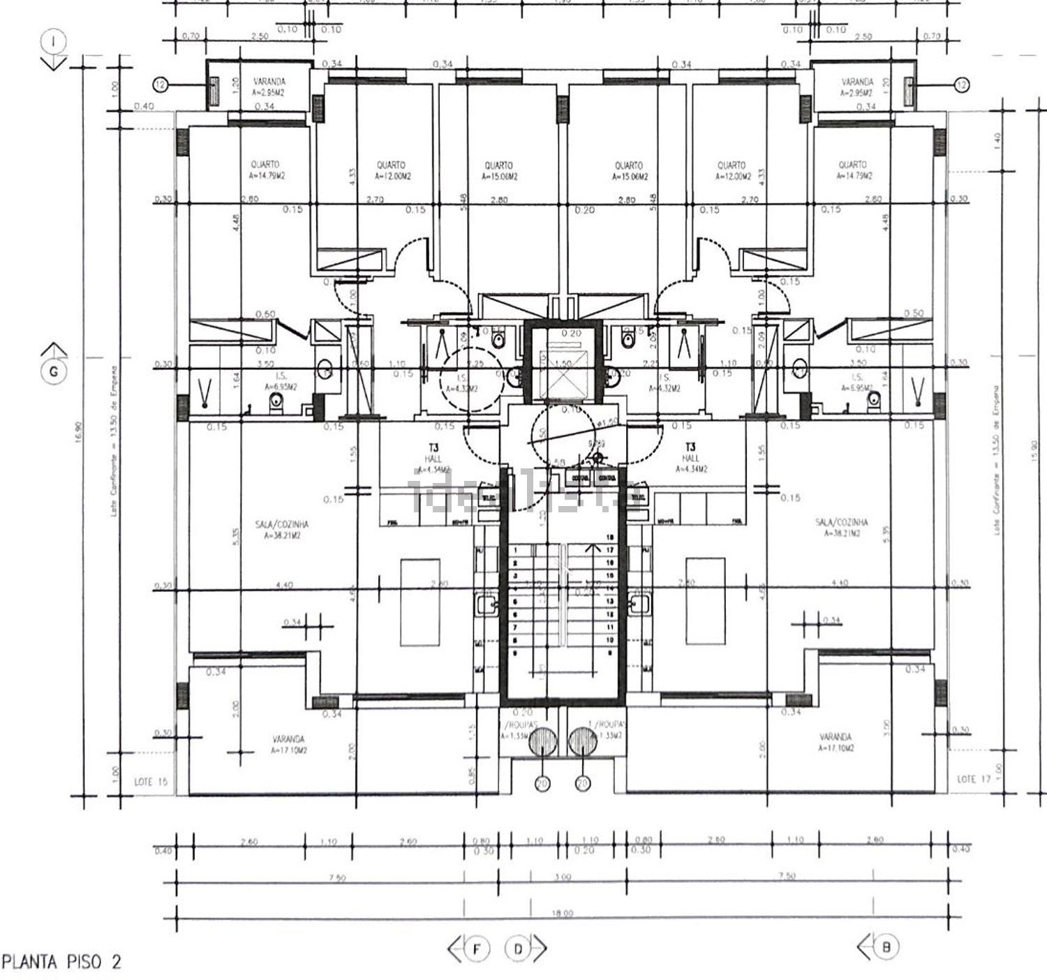 公寓 t3出售在 Pocinho - Colinas do Oriente - 平面图