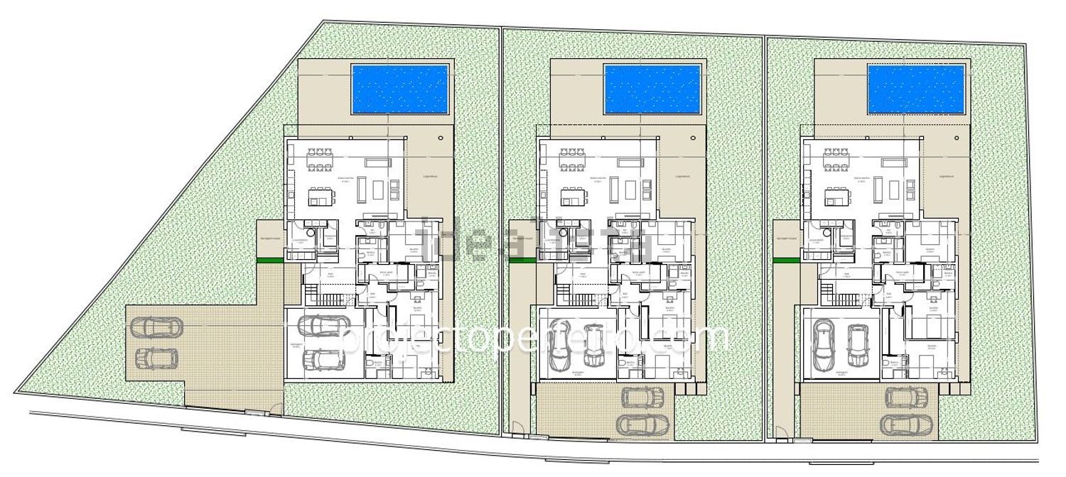 小楼房或独栋别墅出售在 Zona Este - 平面图