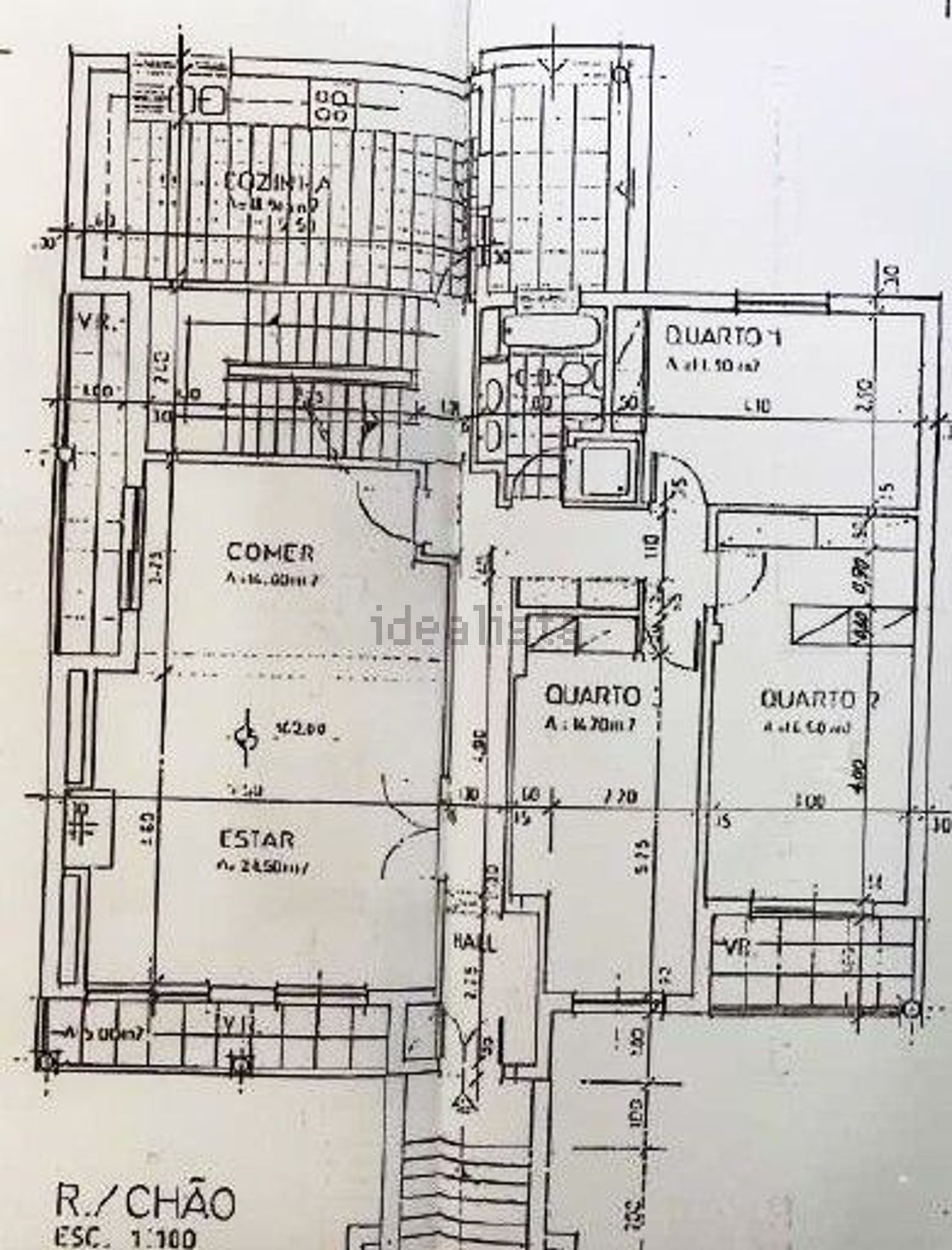 小楼房或独栋别墅出售在Rua da Boavista, 19 - 平面图