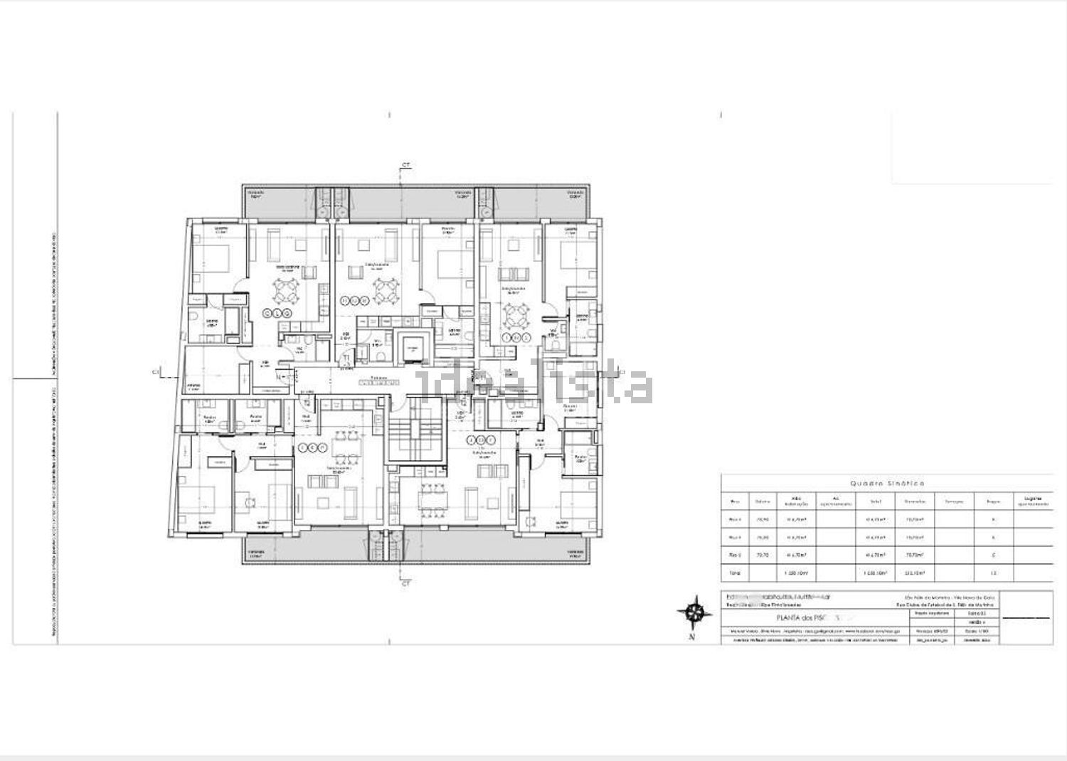 公寓 t1出售在Rua Clube de Futebol de São Félix da Marinha - 平面图