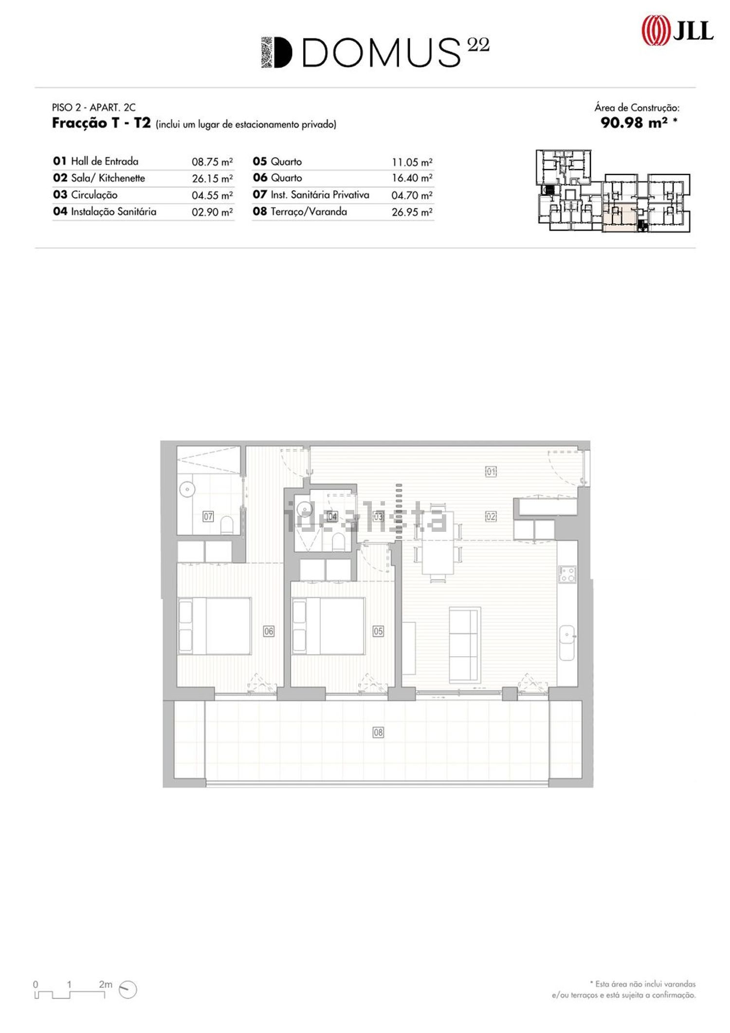 公寓 t2出售在Rua Regimento de Infantaria 2, 3 - 平面图