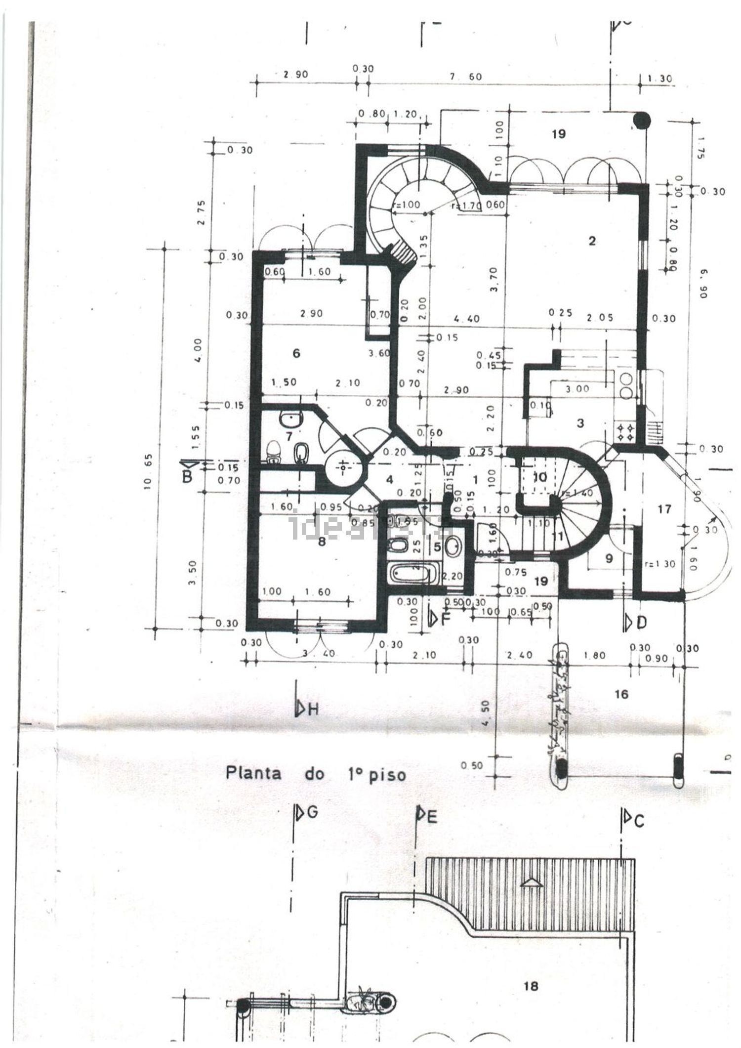 双拼别墅出售在Rua da Califórnia s/n - 平面图