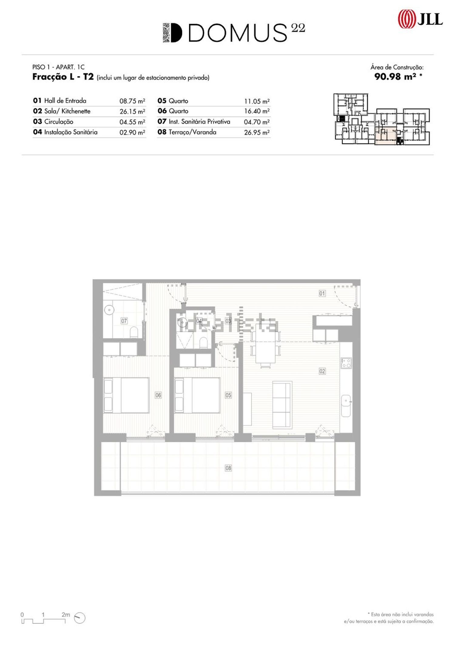 公寓 t2出售在Rua Regimento de Infantaria 2, 3 - 平面图