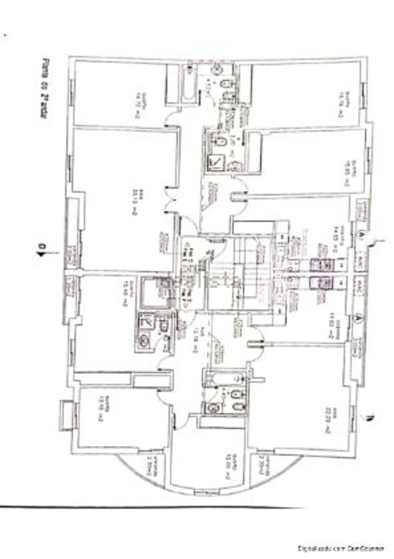 公寓 t3出售在Rua Gomes Eanes de Azurara, 216 - 平面图