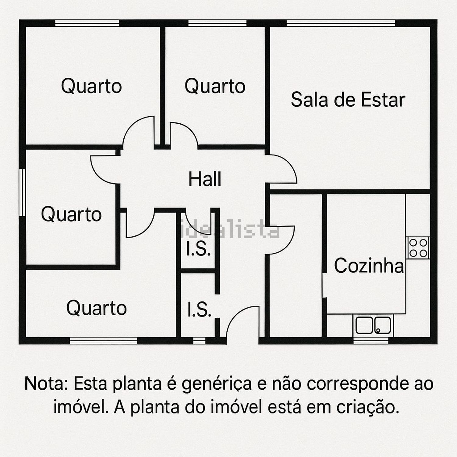 公寓 t2出售在Avenida da liberdade s/n - 平面图