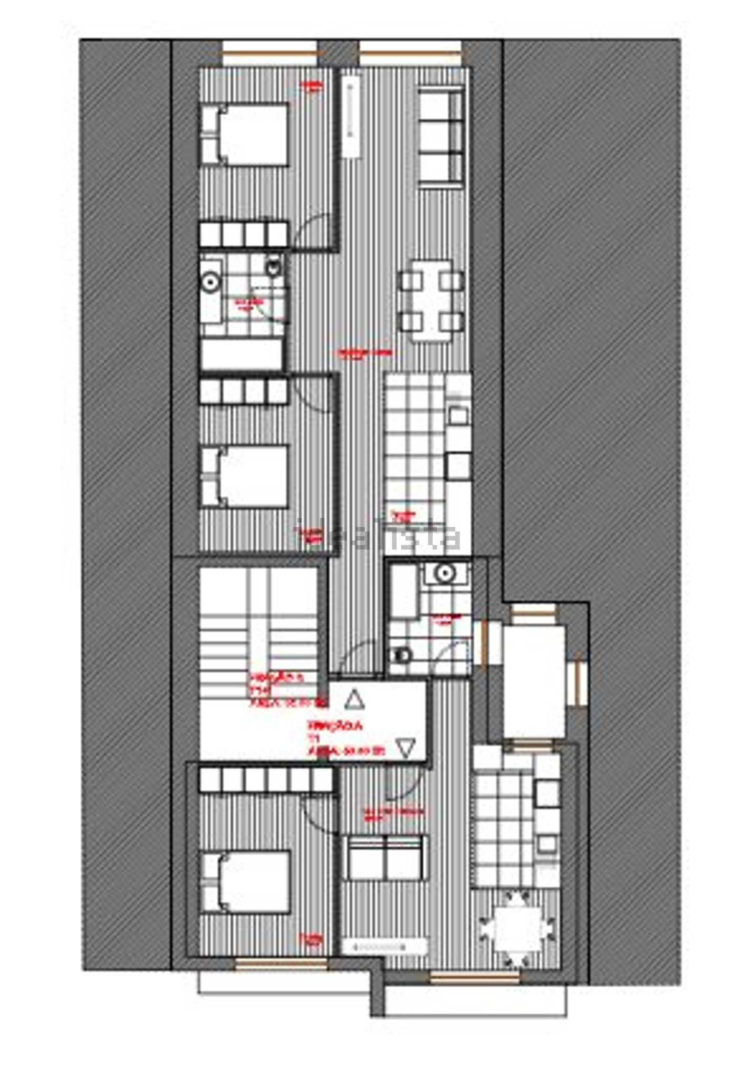 公寓 t2出售在Avenida da Liberdade, 158 - 平面图
