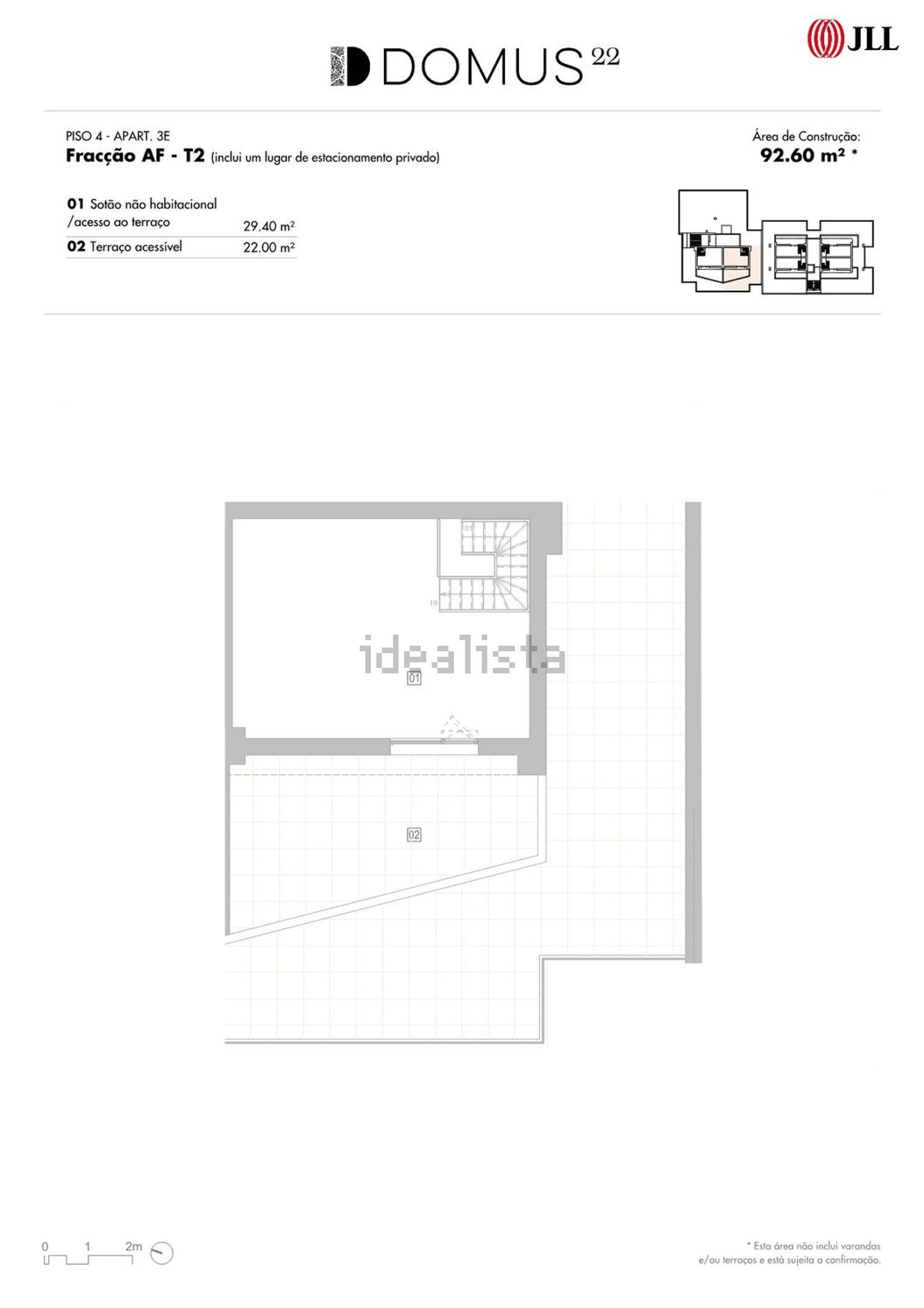 公寓 t2出售在Rua Regimento de Infantaria 2, 3 - 平面图