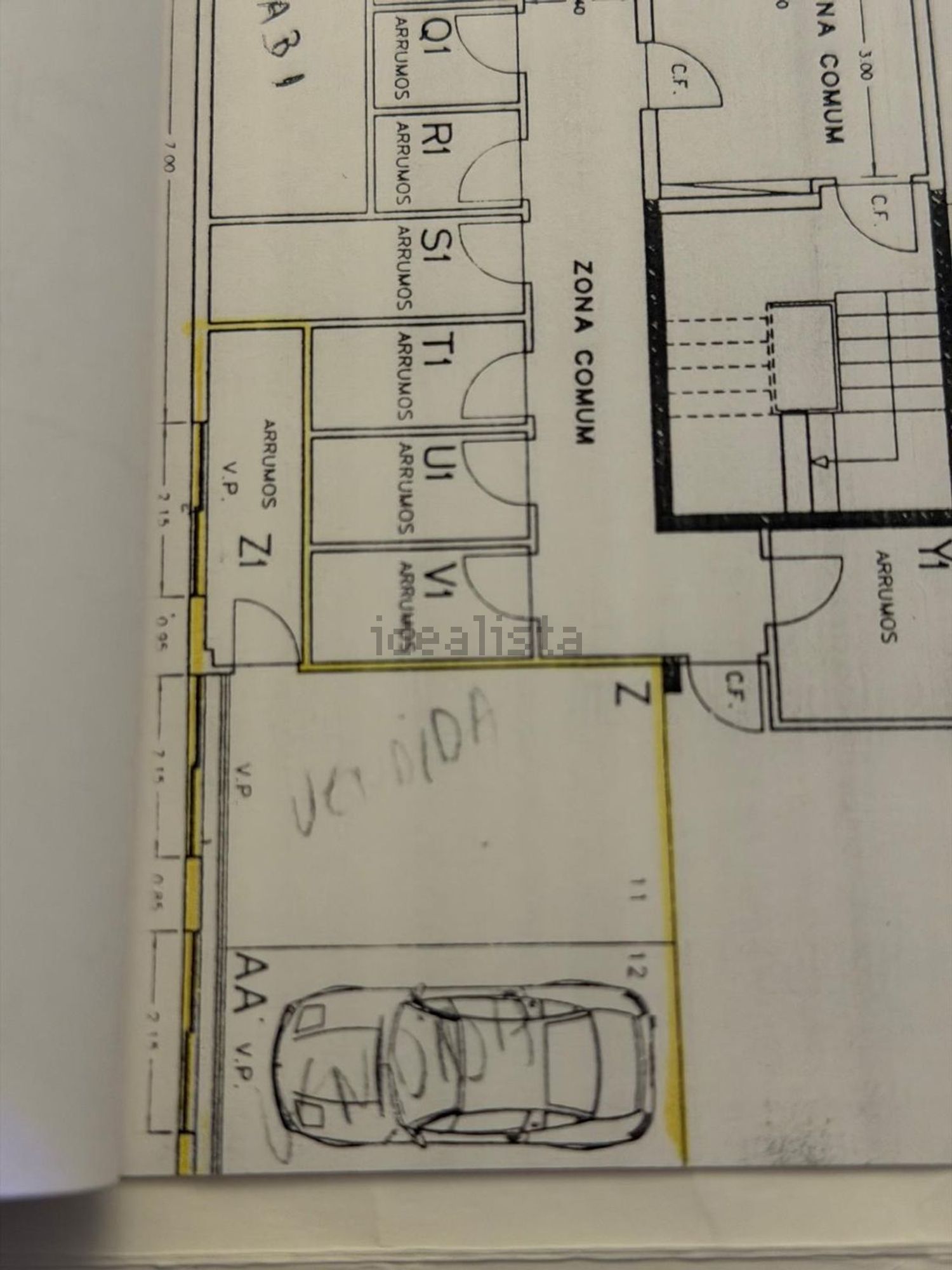 顶层公寓出售在Rua Abel Salazar - 平面图