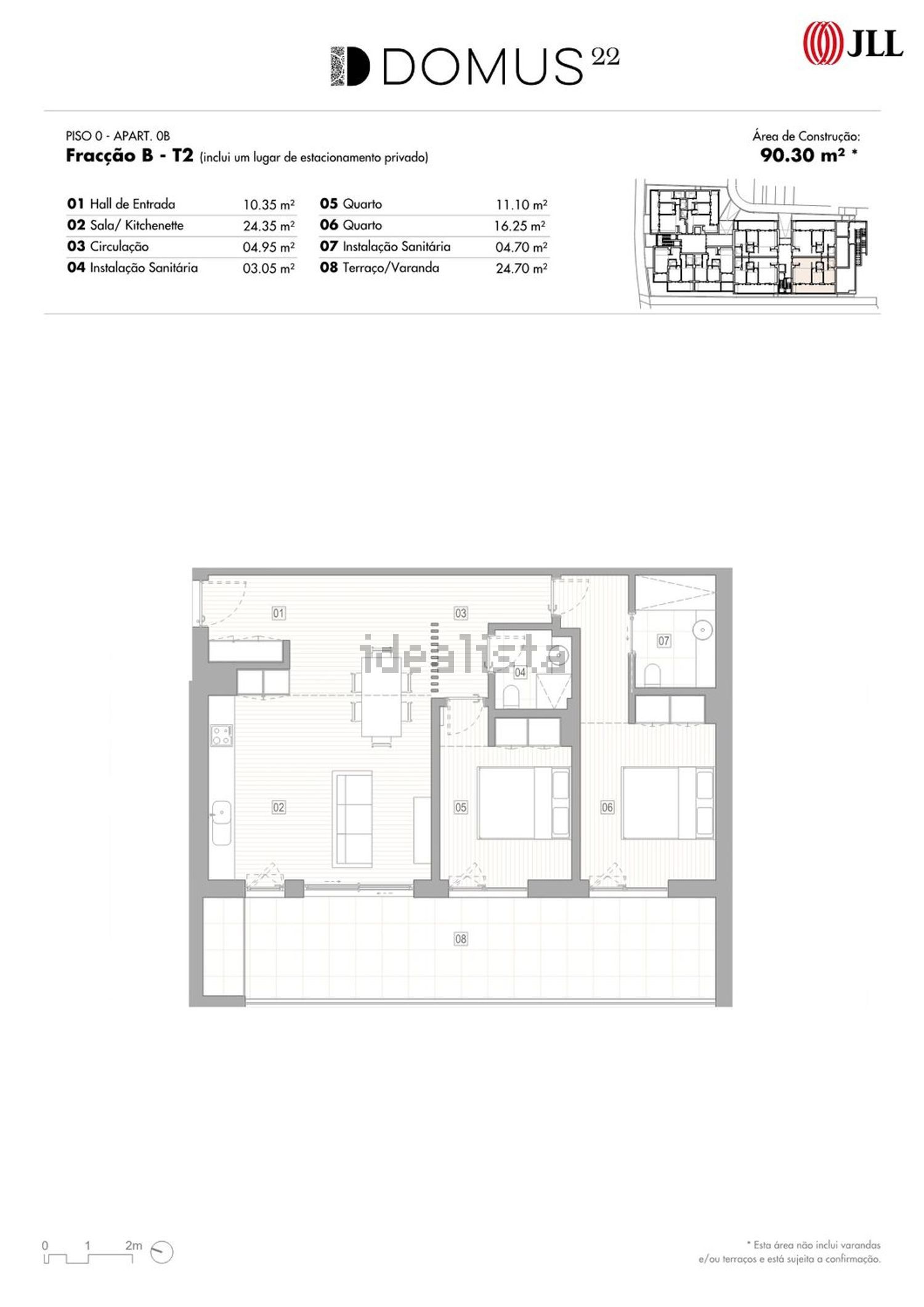 公寓 t2出售在Rua Regimento de Infantaria 2, 3 - 平面图