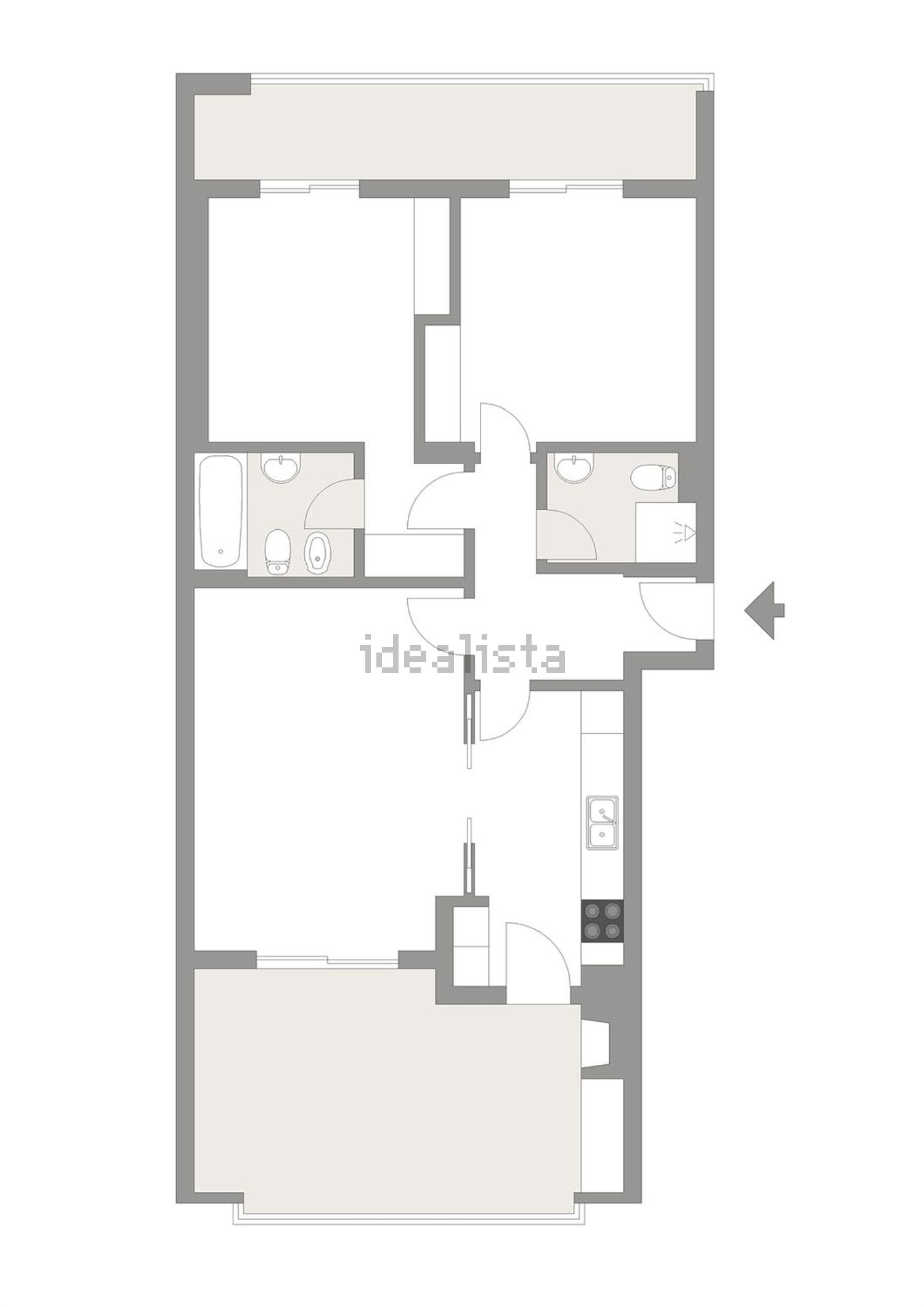 公寓 t2出售在Rua das Naus - 平面图