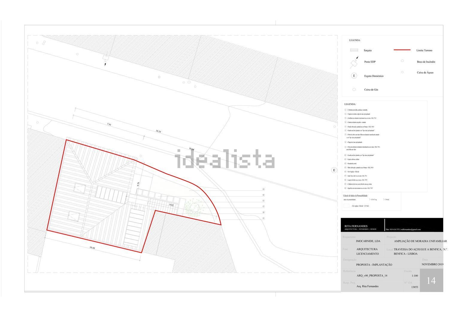 公寓 t2出售在 Igreja de Benfica - 平面图