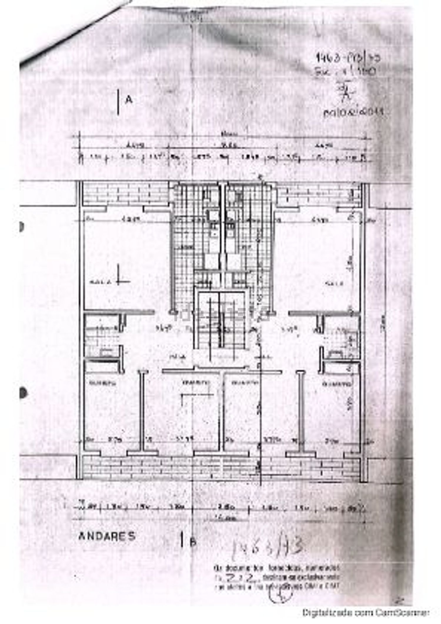 公寓 t2出售在Rua Major Cândido Pinheiro - 平面图