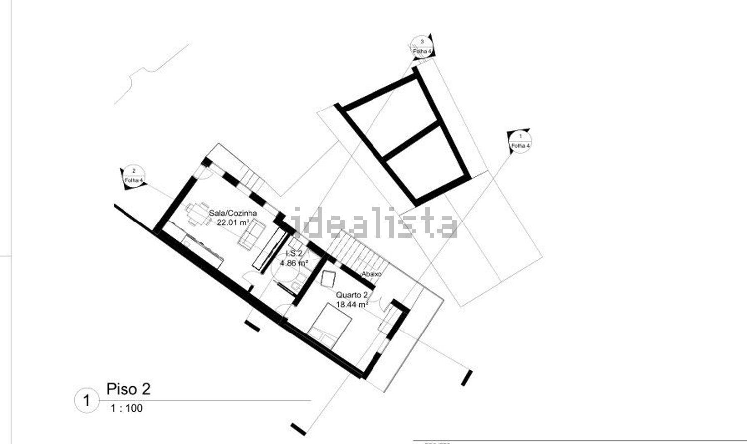 小楼房或独栋别墅出售在 Fonte Arcada - 平面图