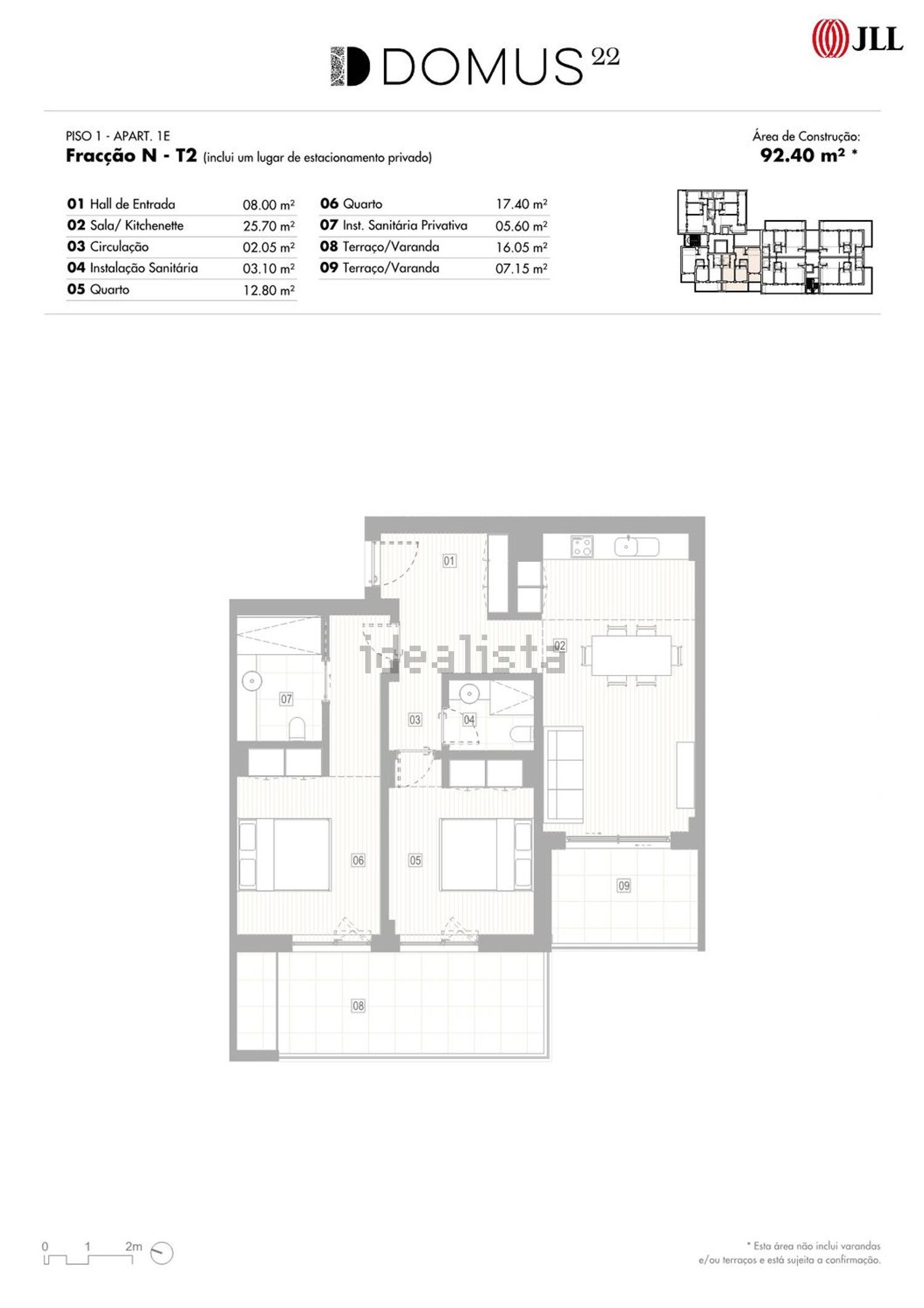 公寓 t2出售在Rua Regimento de Infantaria 2, 3 - 平面图