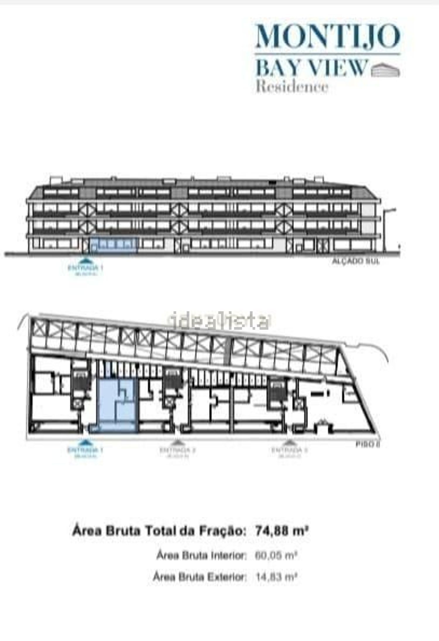 公寓 t1出售在 Centro do Montijo - 平面图