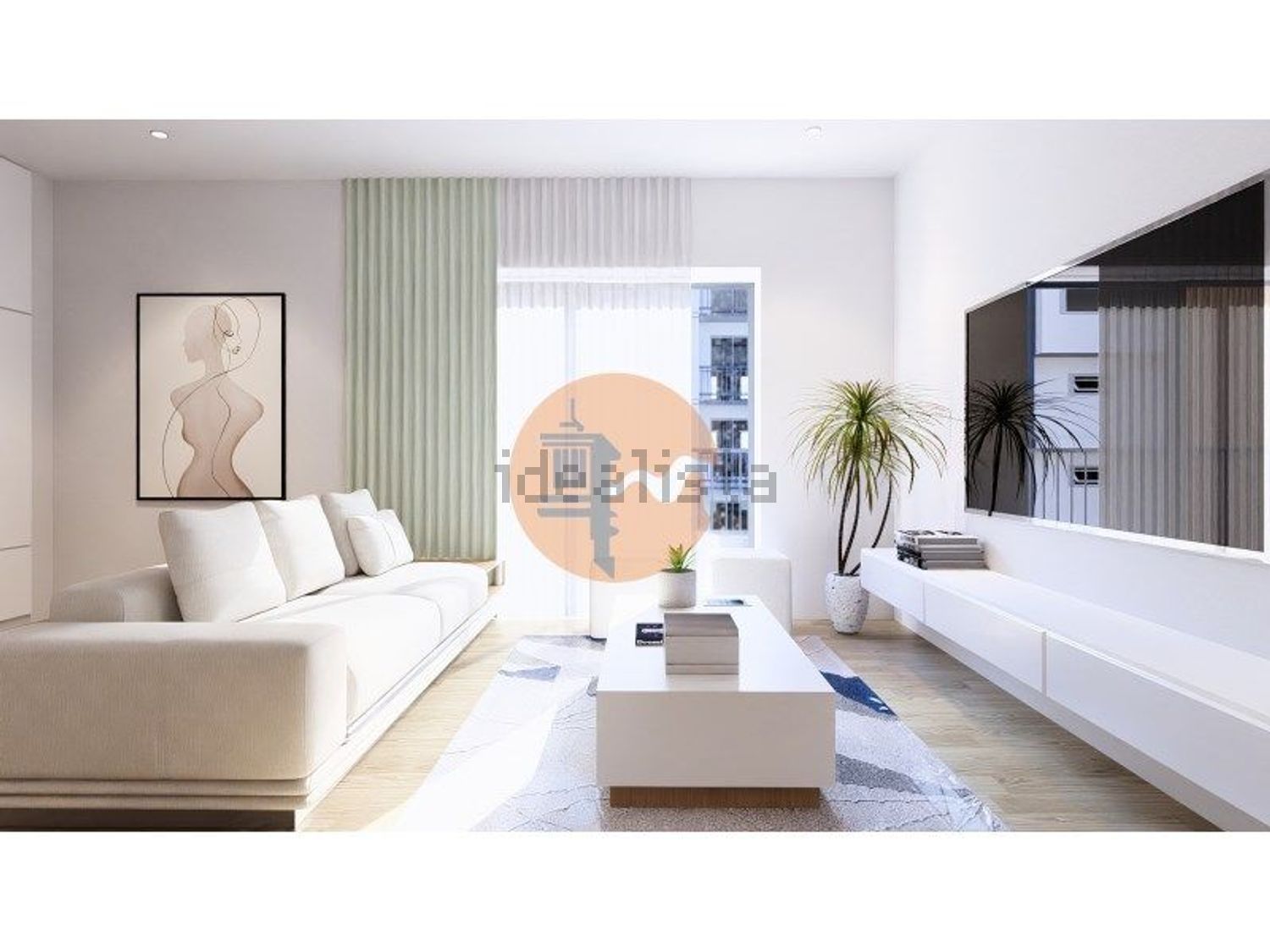 公寓 t1出售在 Vila Real de Santo António - 客厅