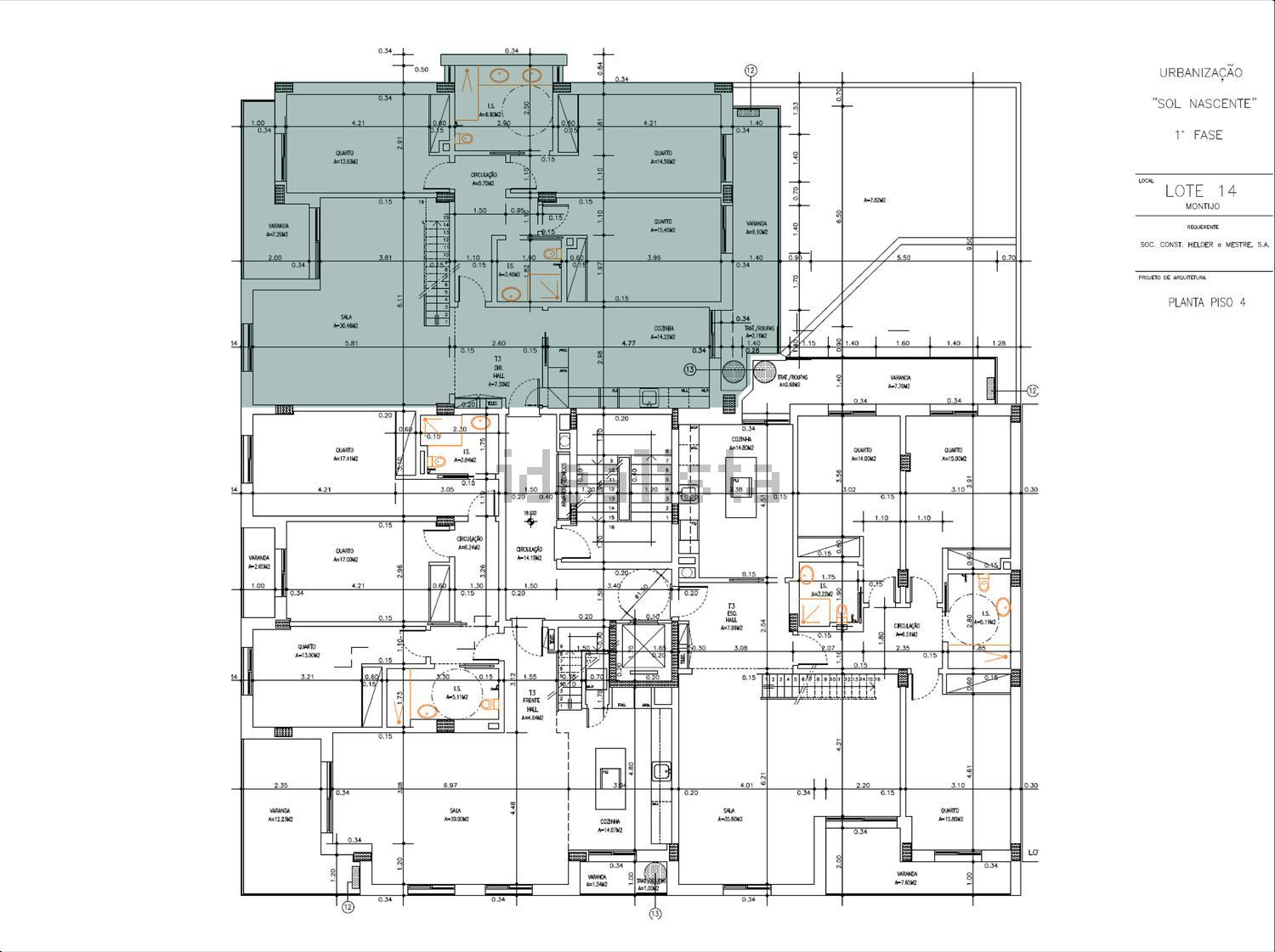 公寓 t4出售在 Centro do Montijo - 平面图