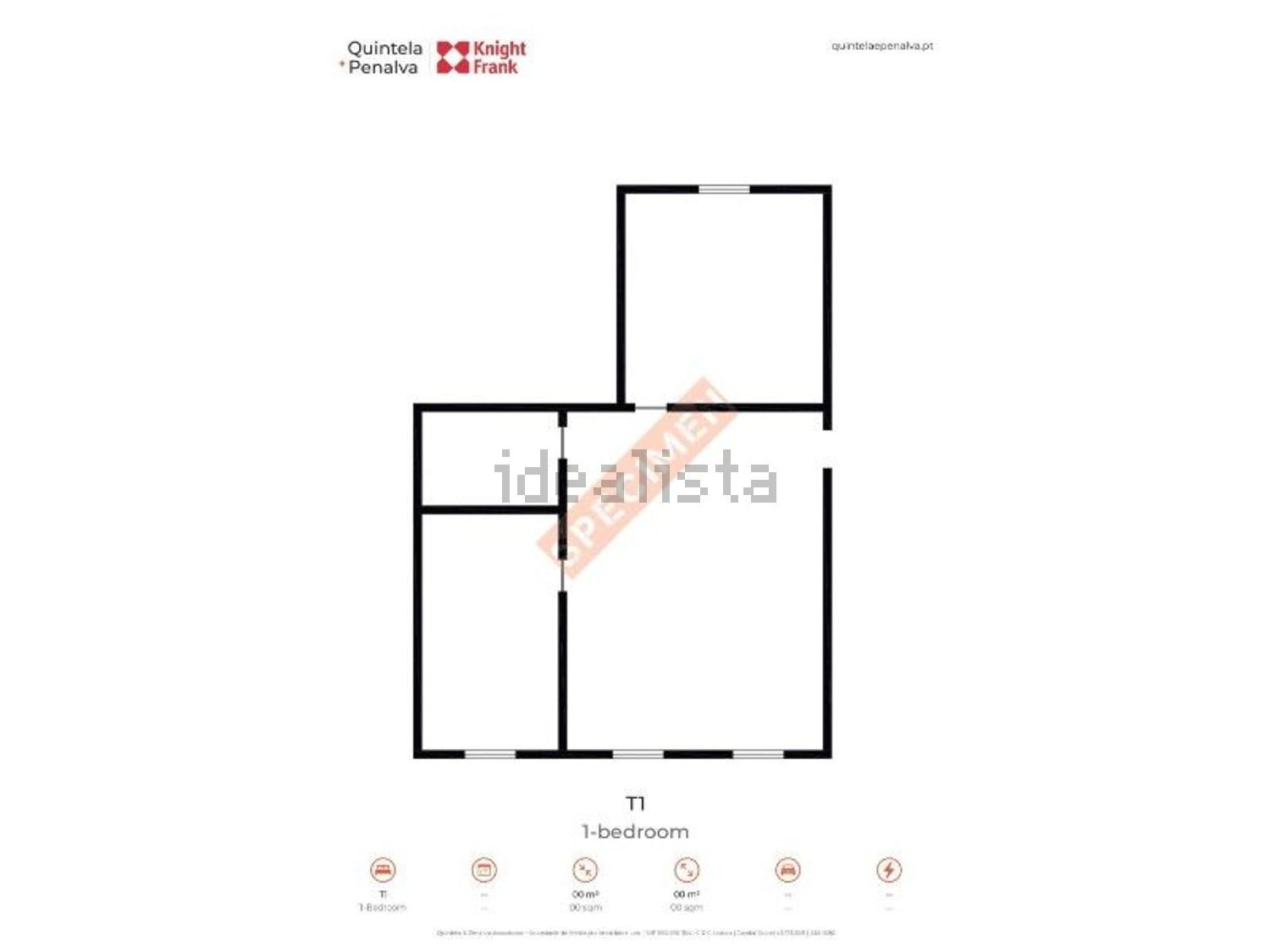 出租公寓 t1在 Centro de Sintra - Portela de Sintra - 平面图