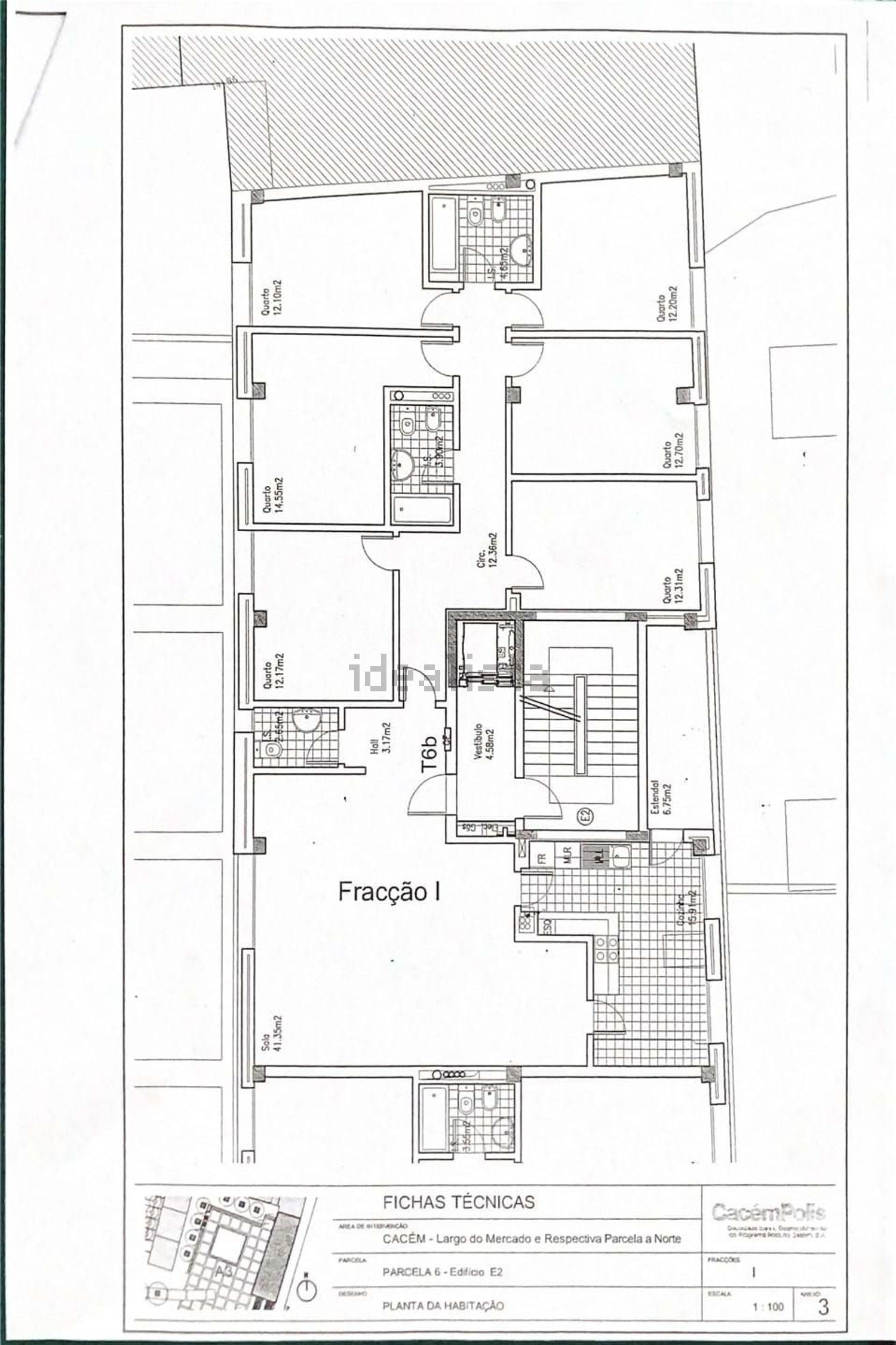 公寓 t6出售在 Agualva-Cacém - 平面图
