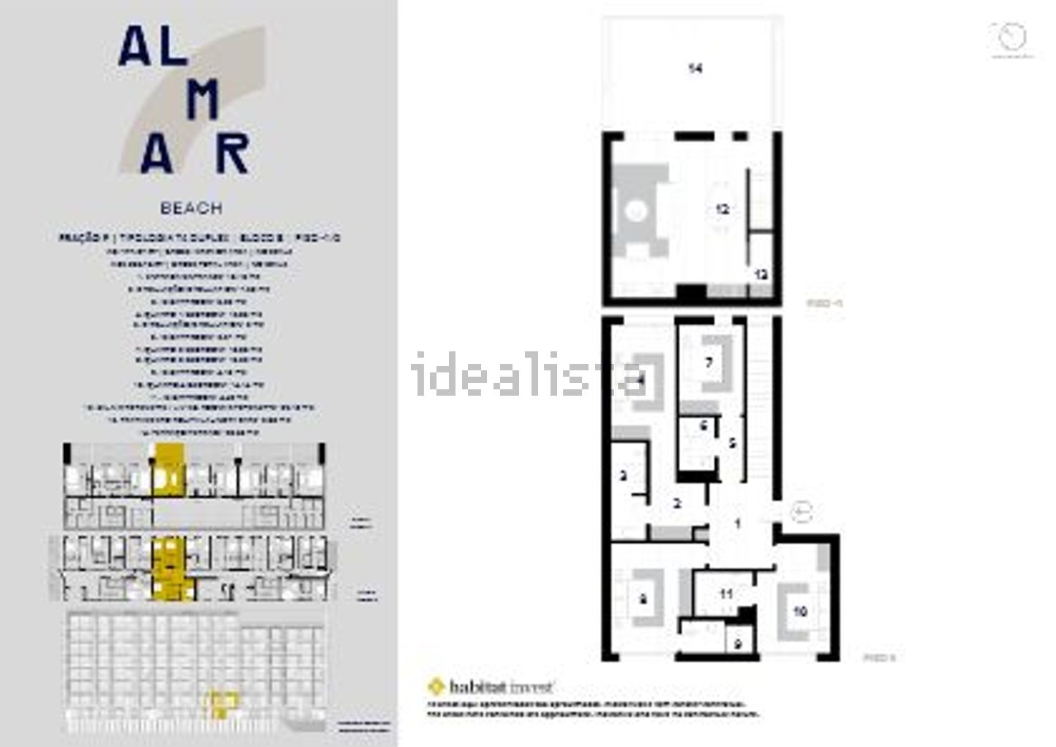 公寓 t2出售在Alameda de Guerra Junqueiro s/n - 平面图