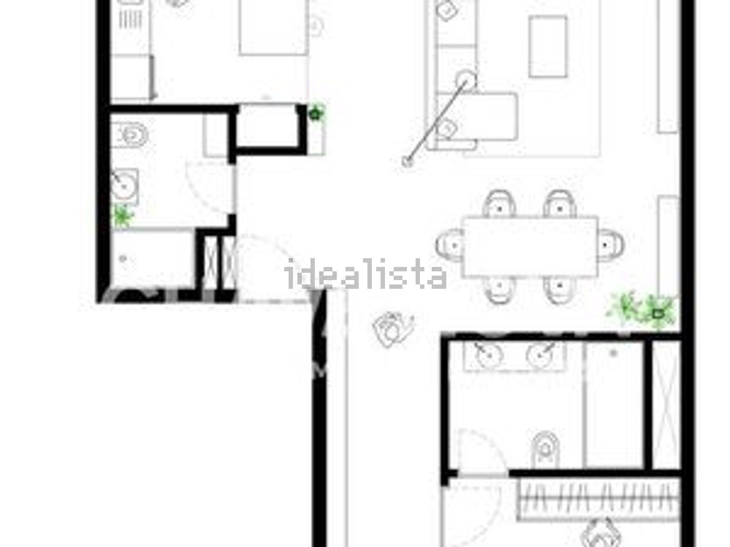 公寓 t2出售在Rua do Mercado s/n - 平面图