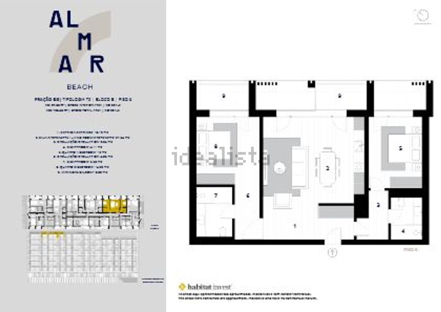 公寓 t1出售在Alameda de Guerra Junqueiro s/n - 平面图