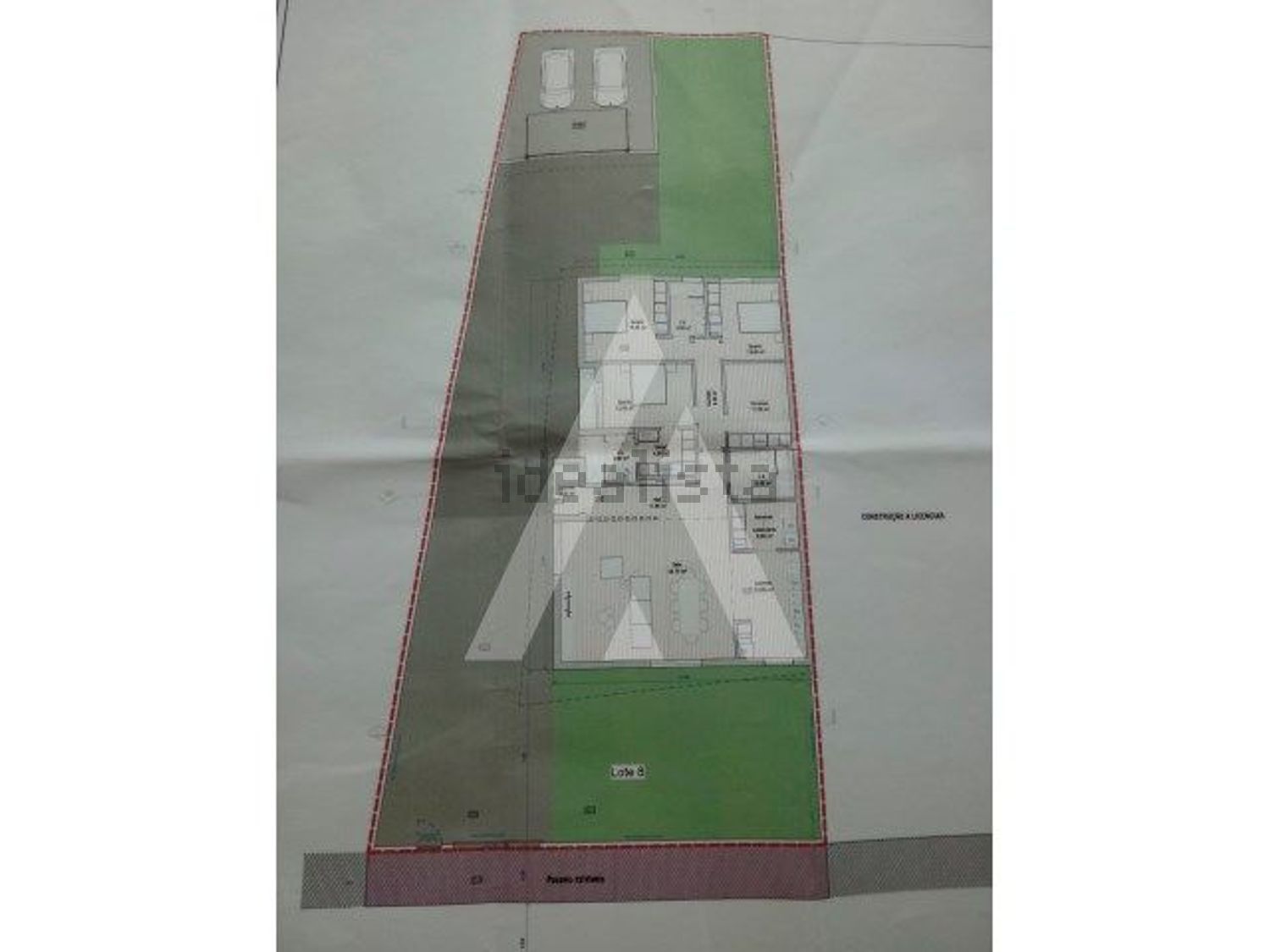 双拼别墅出售在Rua Primeiro de Janeiro - 平面图
