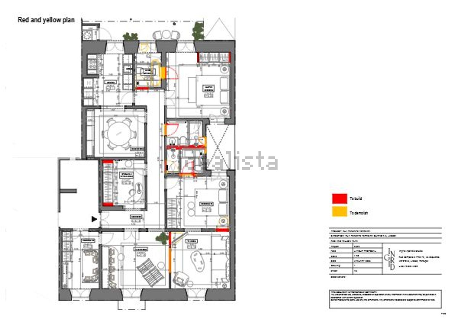 公寓 t3出售在Rua Tenente Ferreira Durão, 12 - 平面图