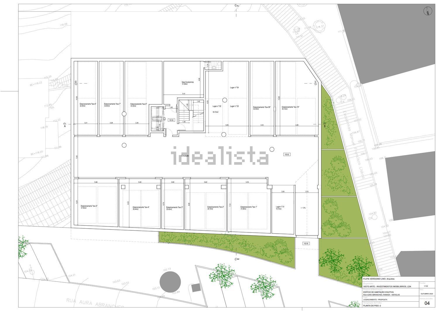 公寓 t2出售在 Ramada e Caneças - 平面图