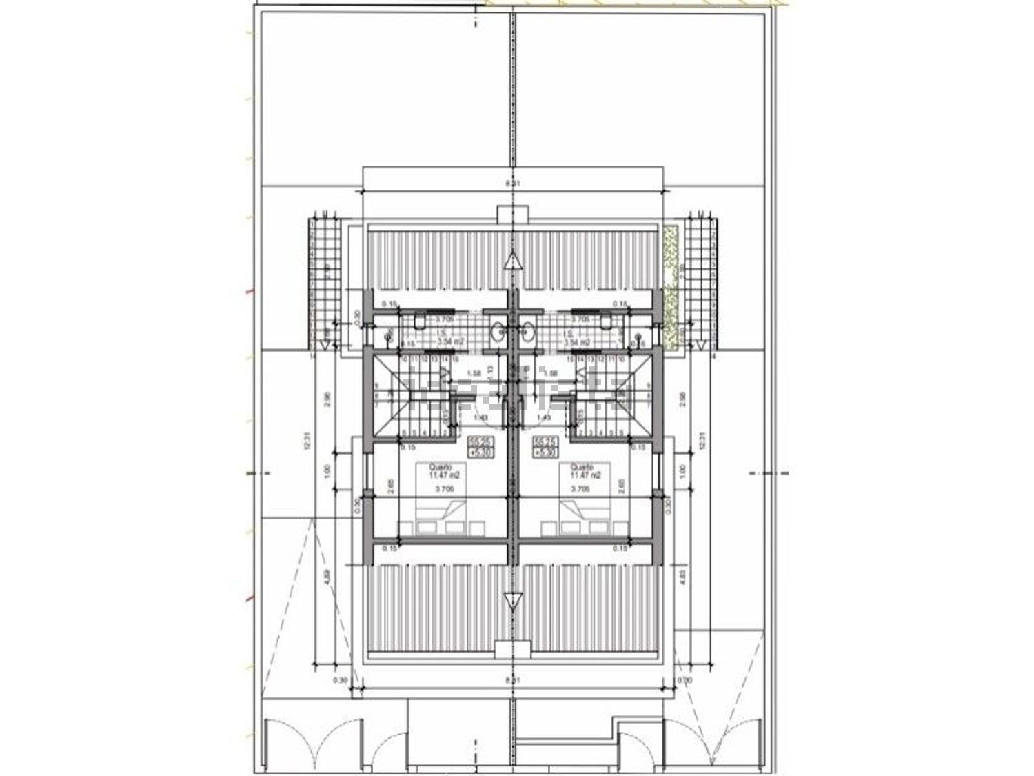 小楼房或独栋别墅出售在Rua Tomás de Alcaide - 平面图