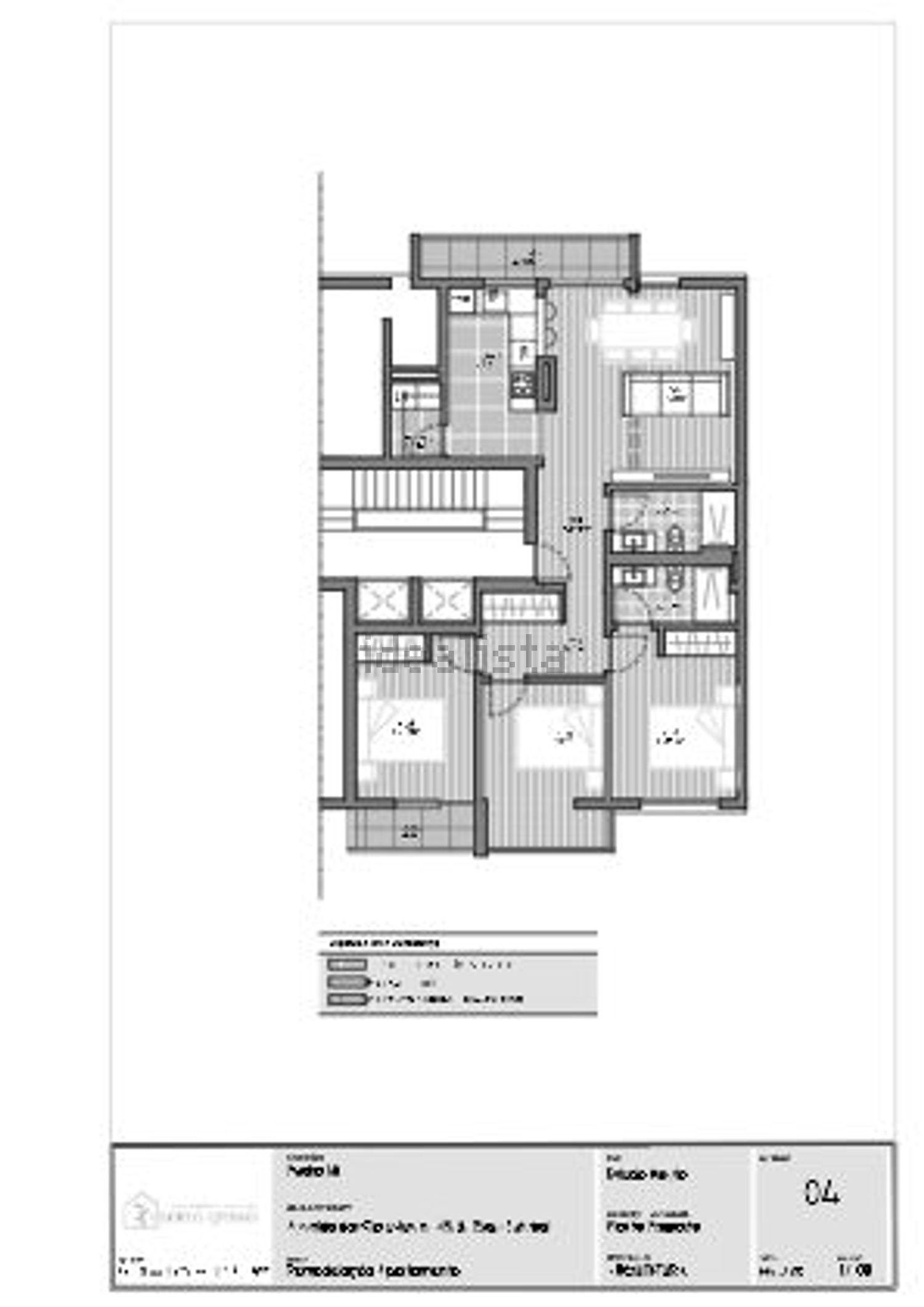公寓 t3出售在Avenida dos Ciprestes, 45 - 平面图