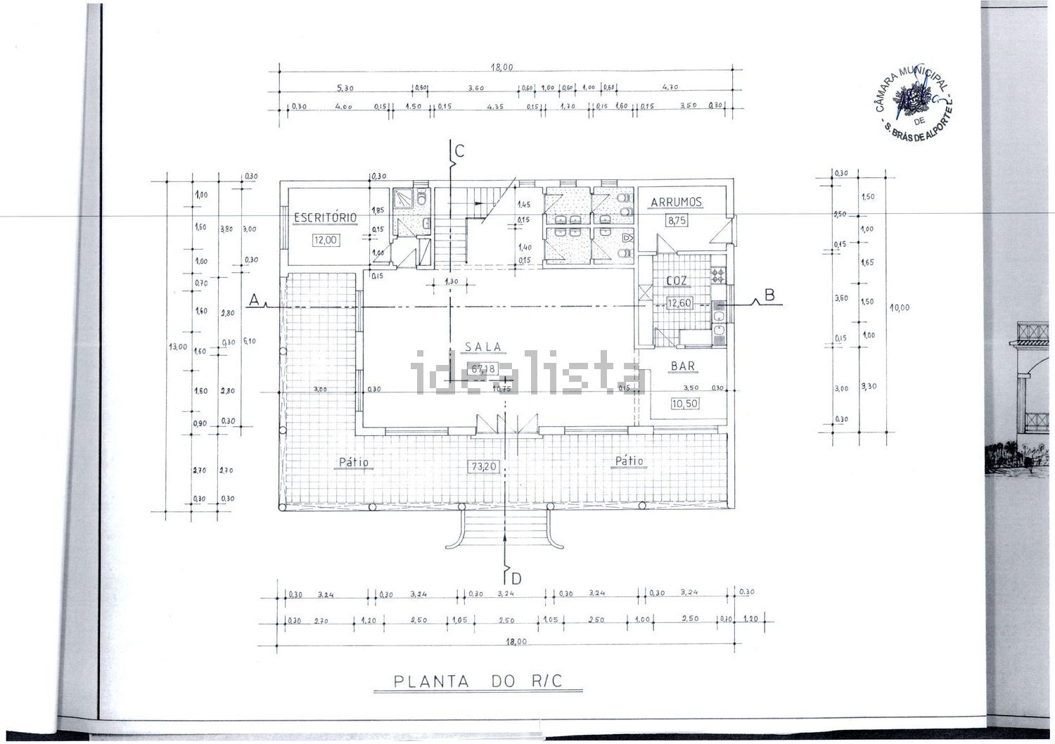 小楼房或独栋别墅出售在 Sitio da Campina 741-a 8150-022 São Brás de Alportel Portugal, 8150 - 平面图
