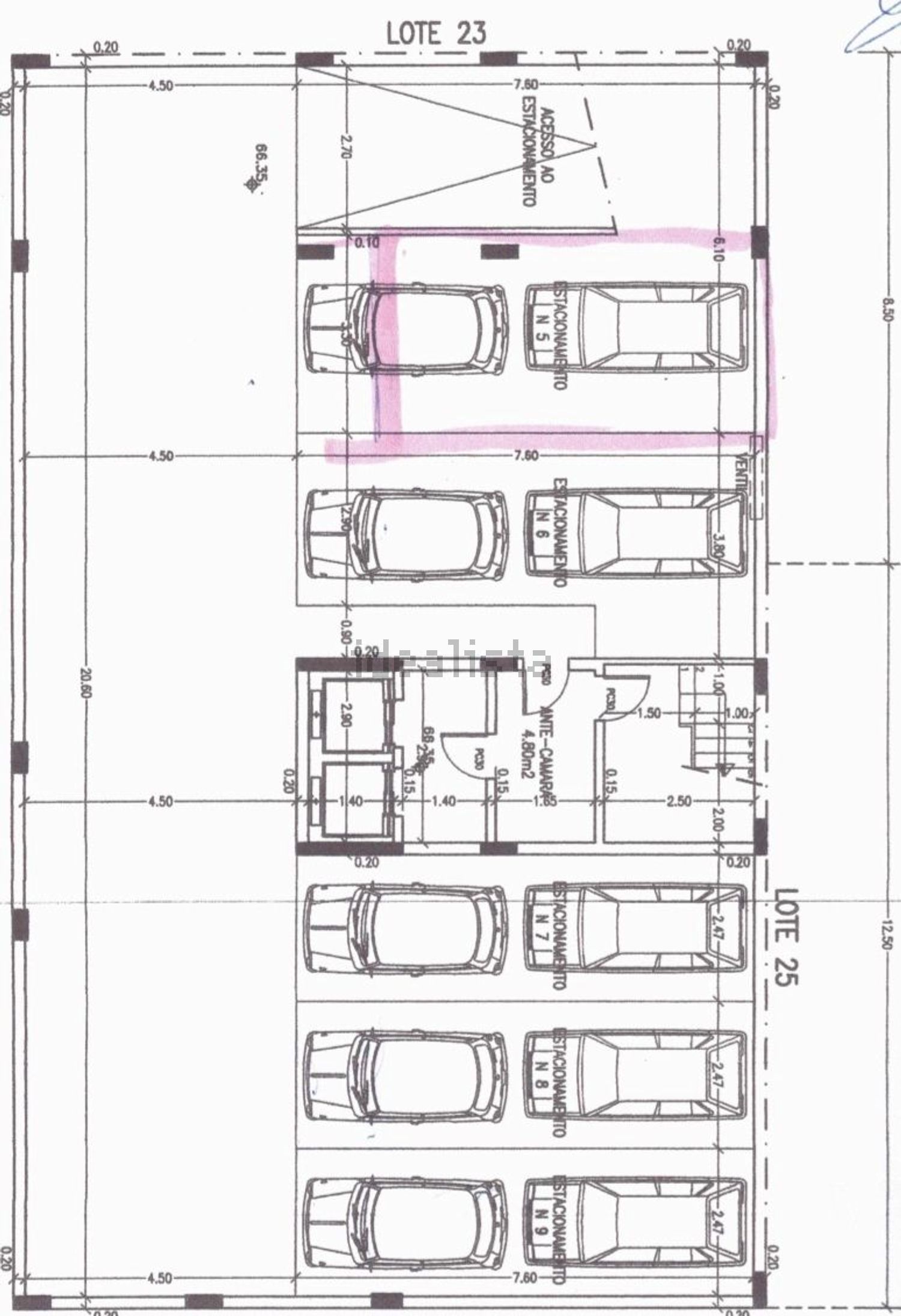 公寓 t4出售在Rua Gil Vicente, 13 - 平面图