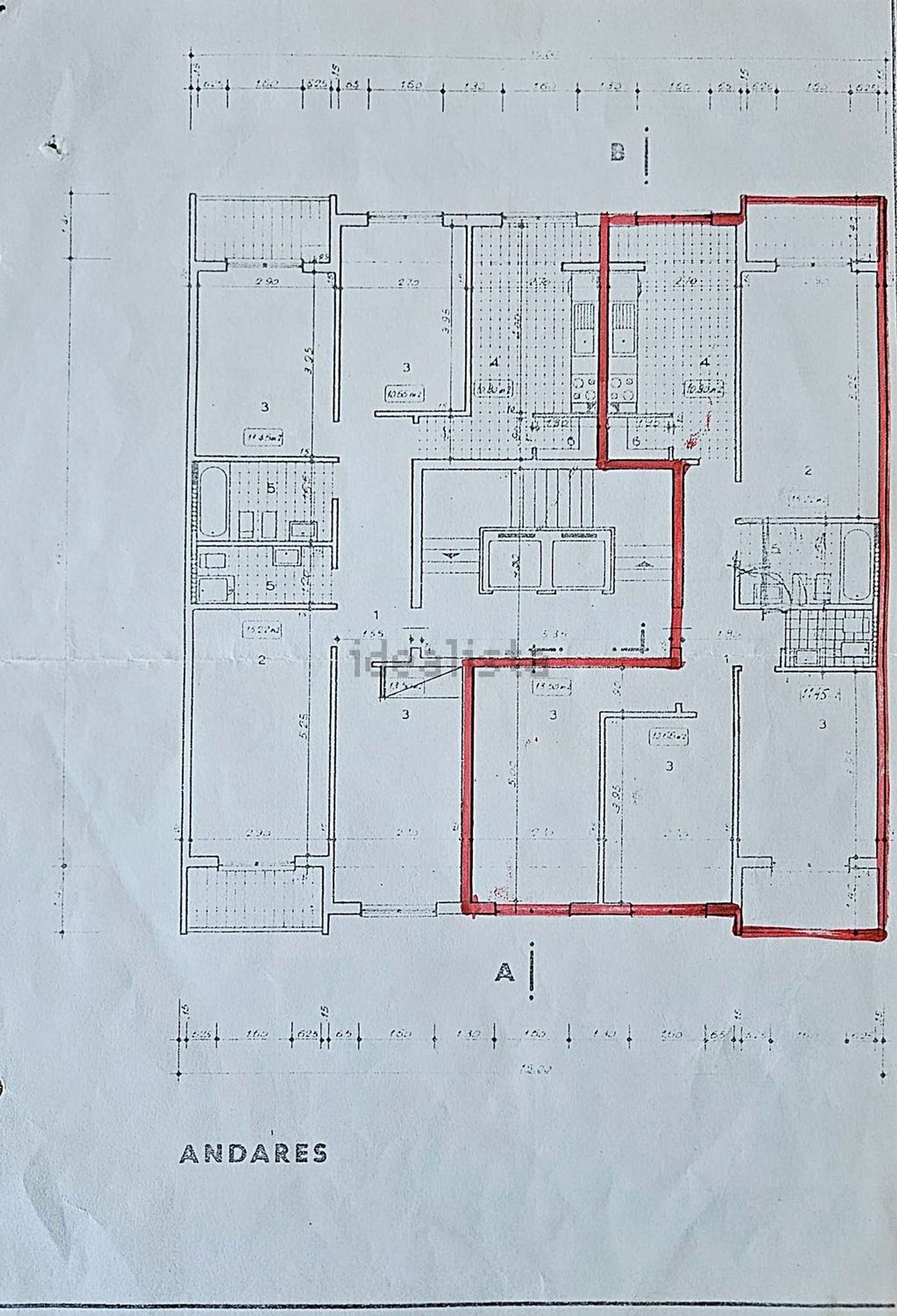 出租房间在Rua Cidade de Belgrado, 4 - 平面图