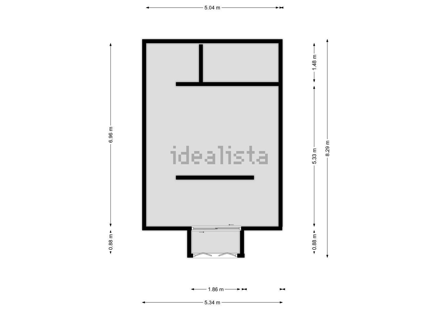 T0（单人公寓）出售在Rua da Boavista - 平面图